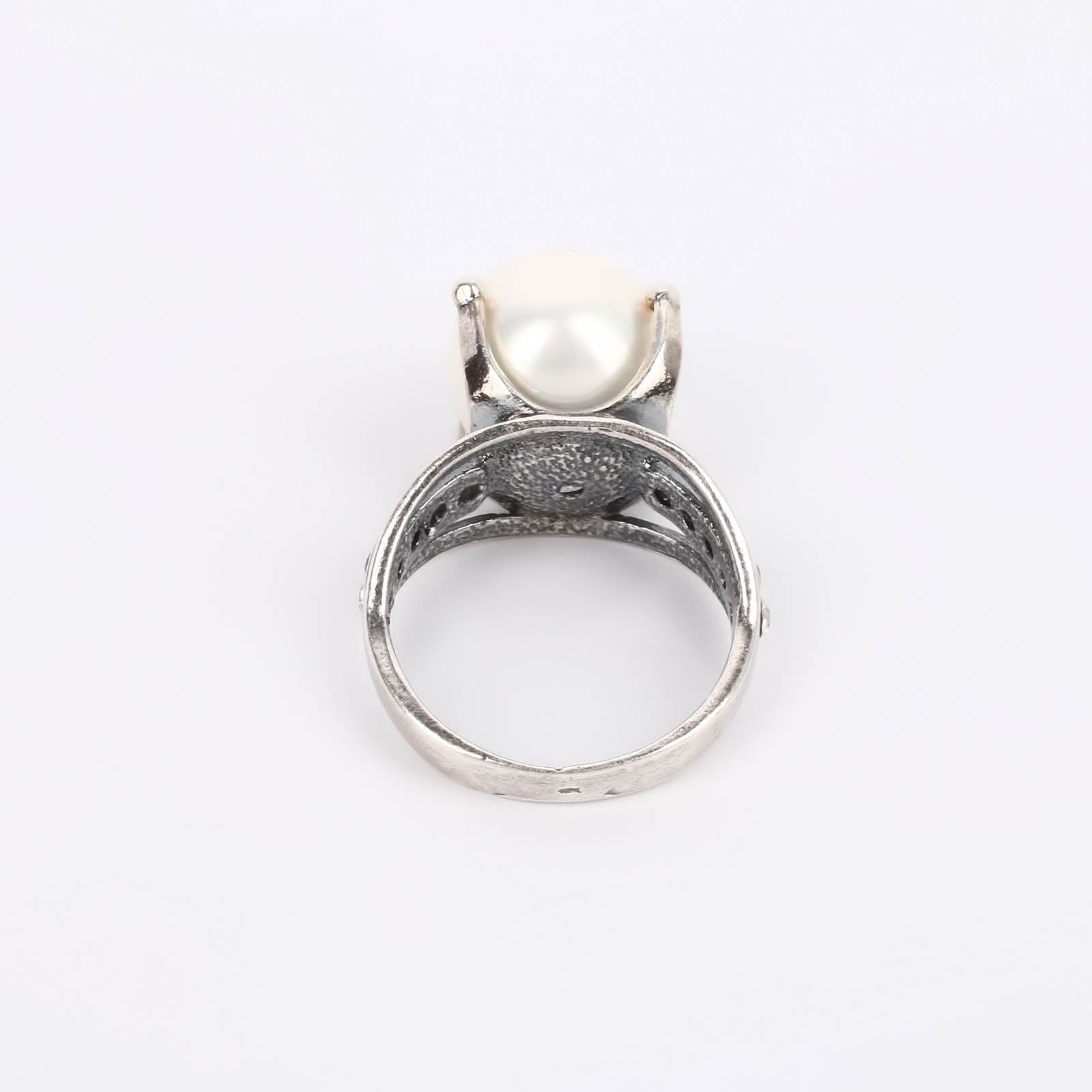 Набор серьги+кольцо "Адриана" Maria Muzio, размер 18, цвет белый классика - фото 5