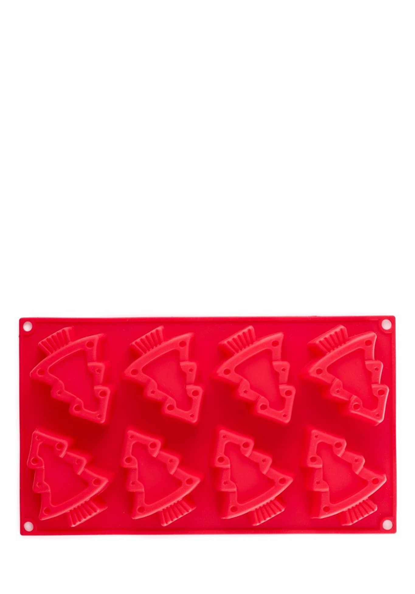 Форма для выпечки "Winter", на 8 кексов WALMER, цвет красный - фото 1