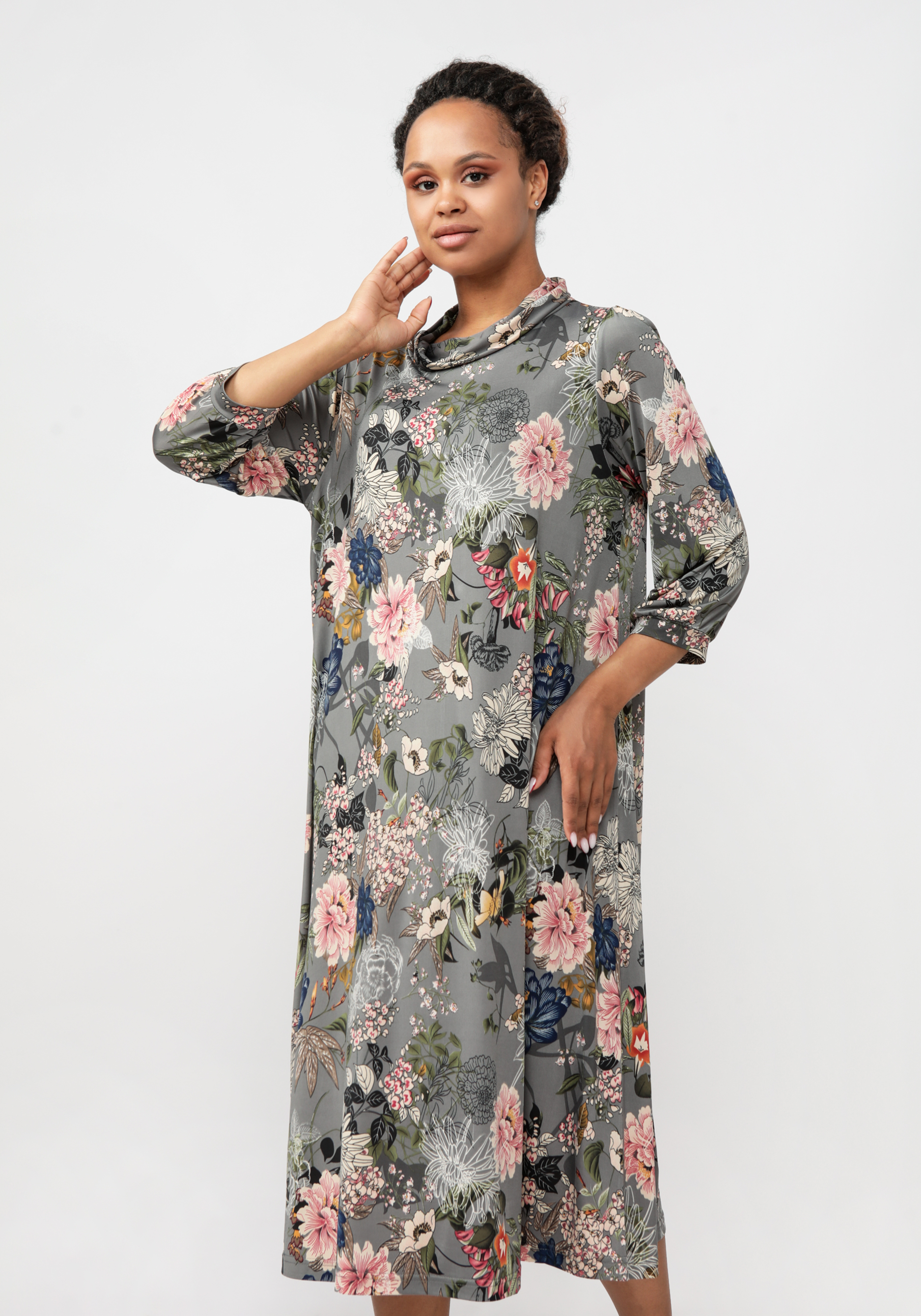 Платье "Маргана" Синель, цвет мультиколор, размер 56 - фото 3