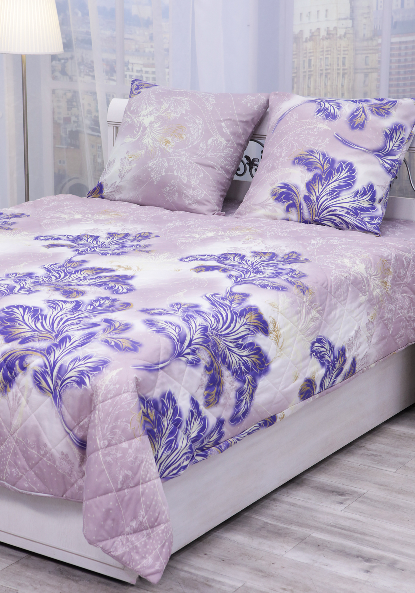 Спальный комплект "Зима- Лето" Matex, цвет фиолетовый, размер 1,5 сп - фото 10
