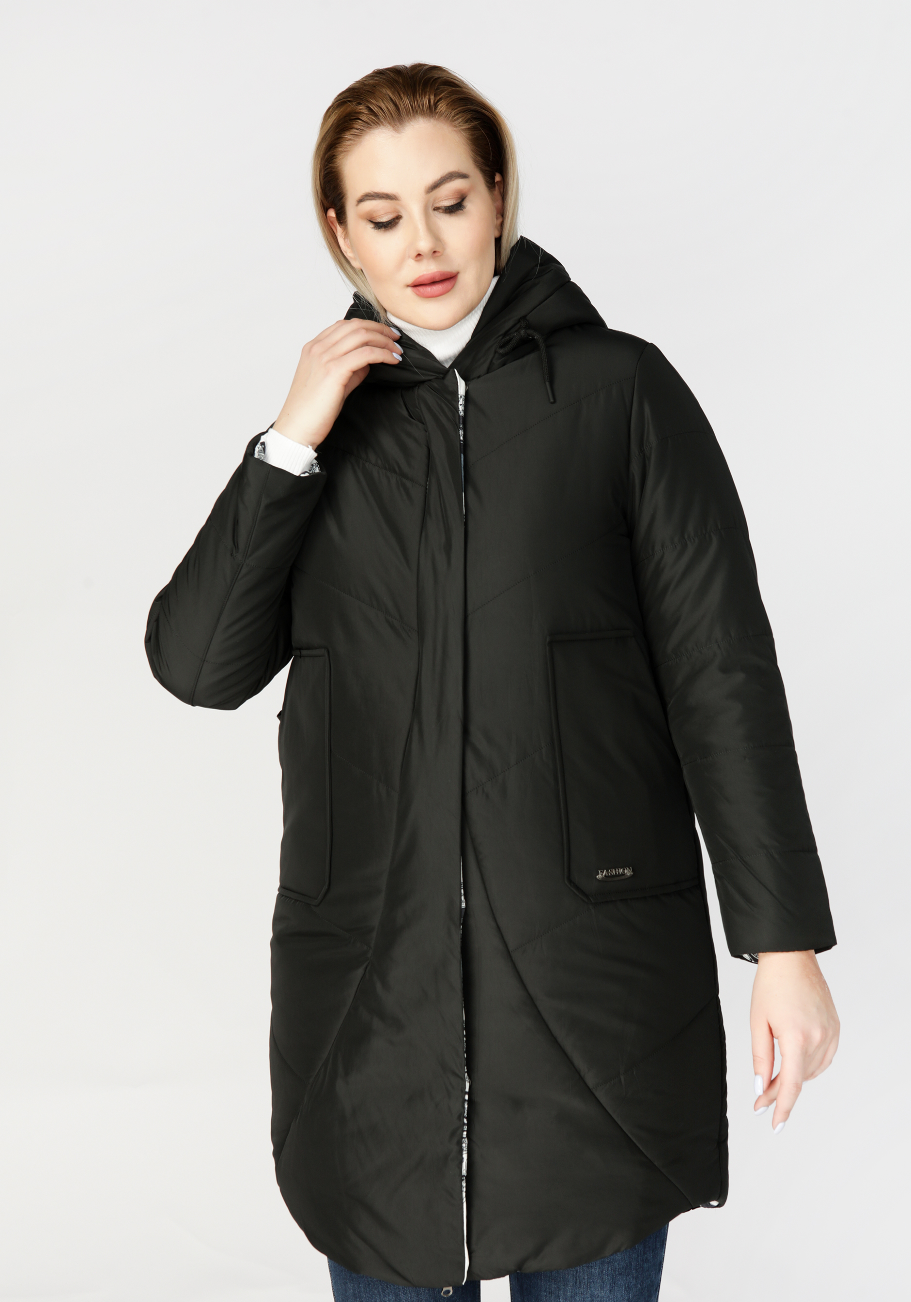 Куртка женская «Белла», цвет серый, размер 50