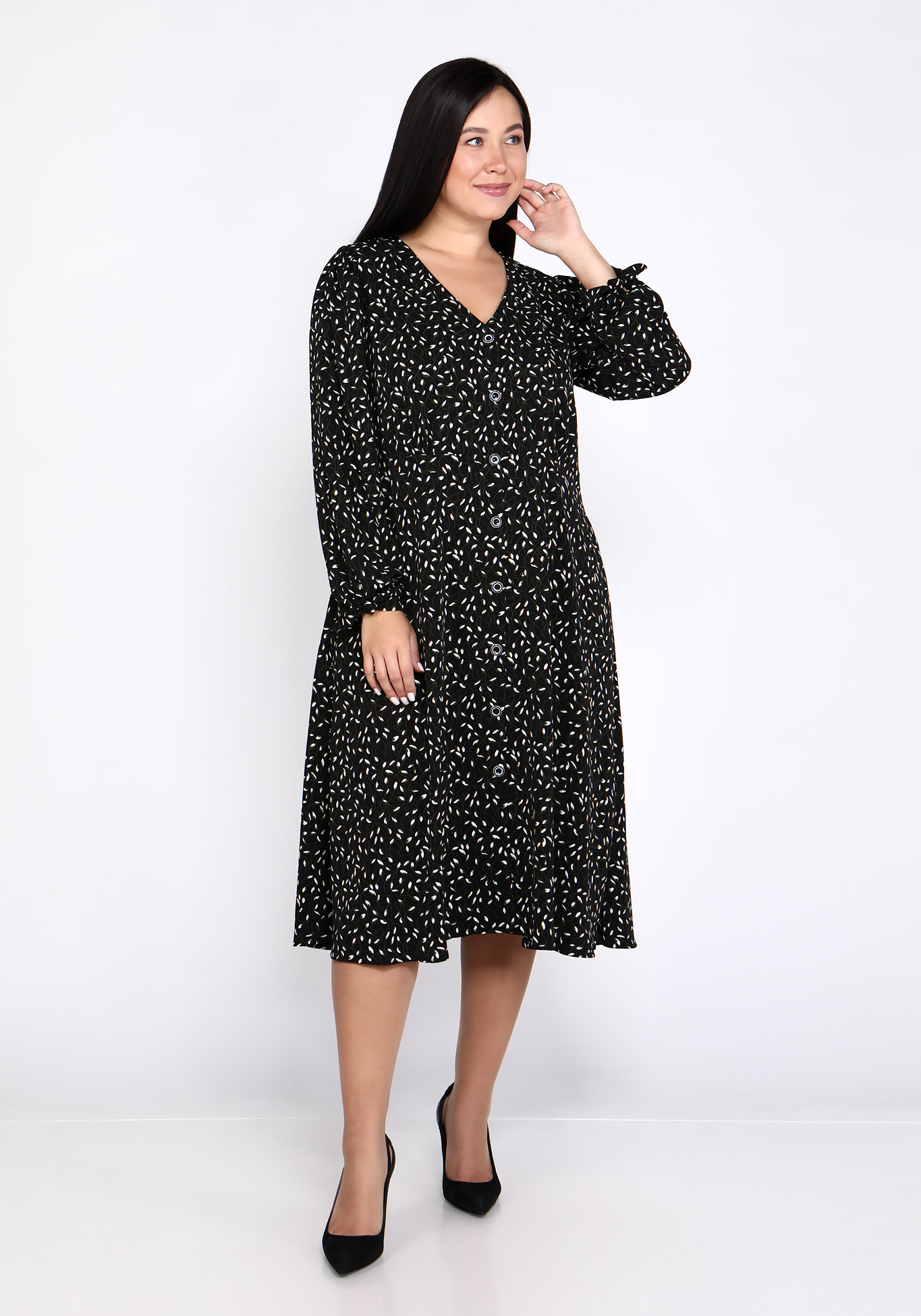Платье "Ясный день" Bianka Modeno, размер 48, цвет черный - фото 1