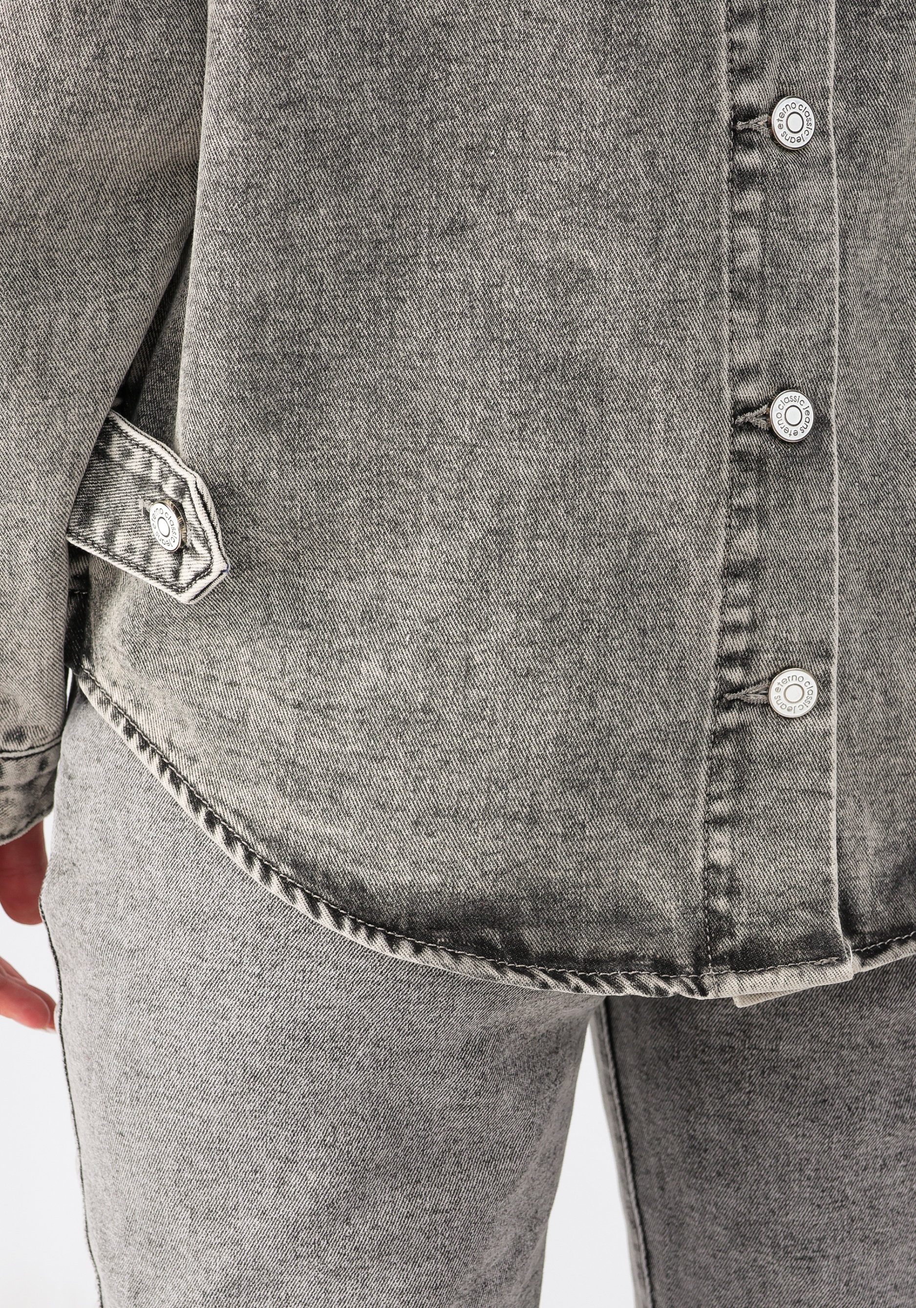 Куртка джинсовая "Милена" No name, размер 48, цвет серый - фото 7
