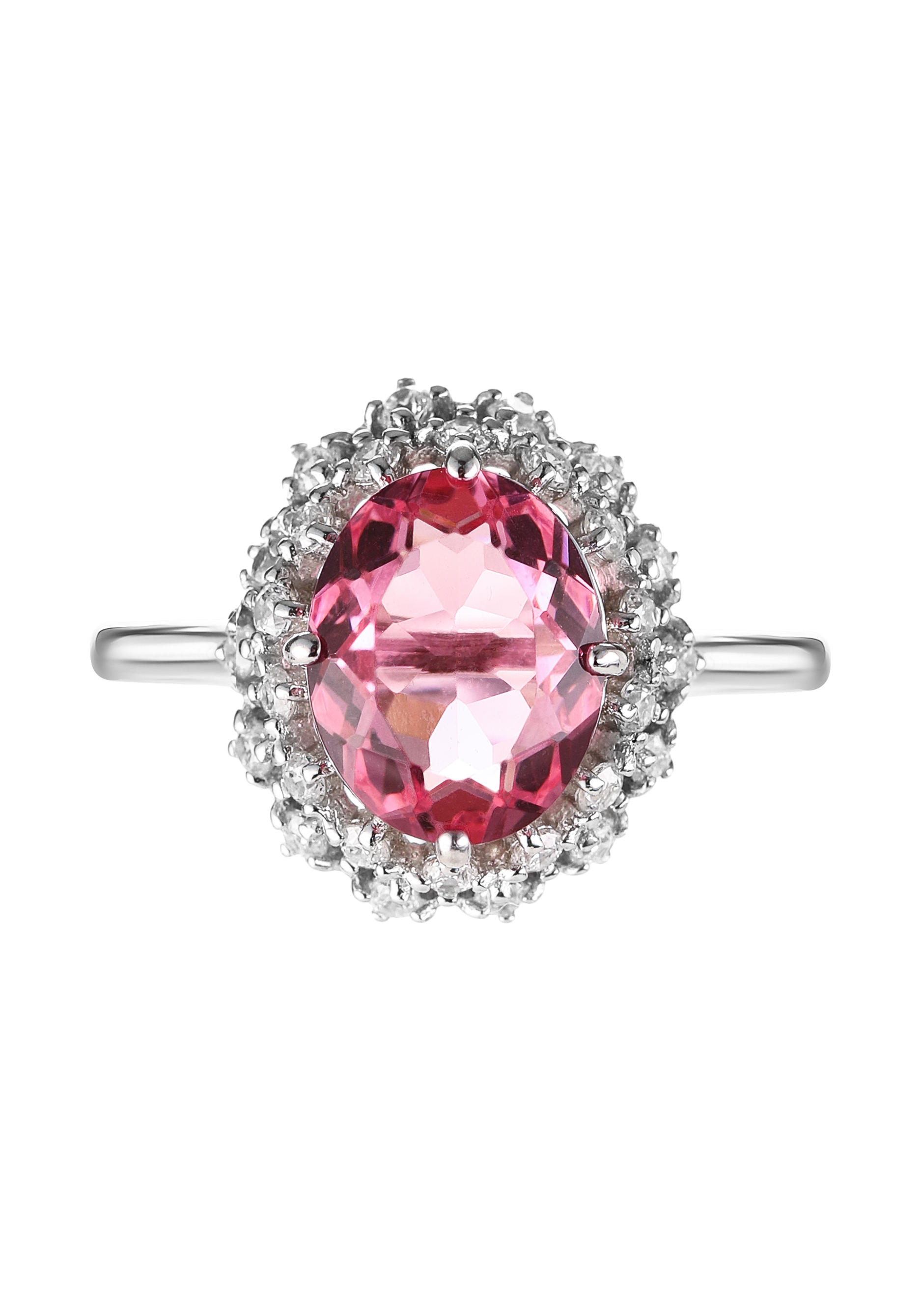 Кольцо серебряное "Розовый сад" Бриллианит Серебряная линия, размер 21 - фото 1