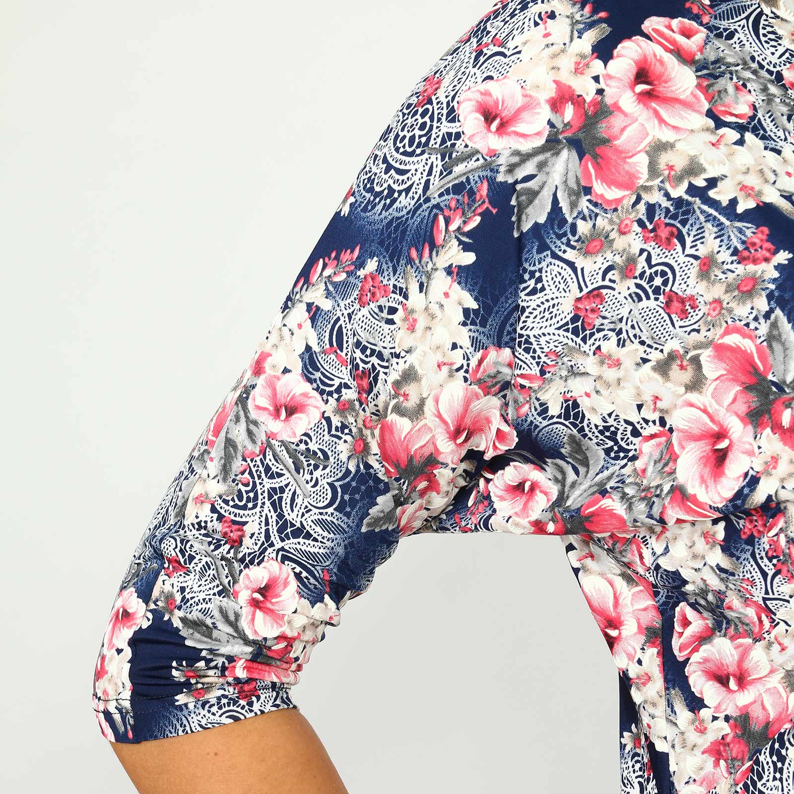 Блуза с фактурным рисунком Veas, размер 70, цвет сине-малиновый - фото 10