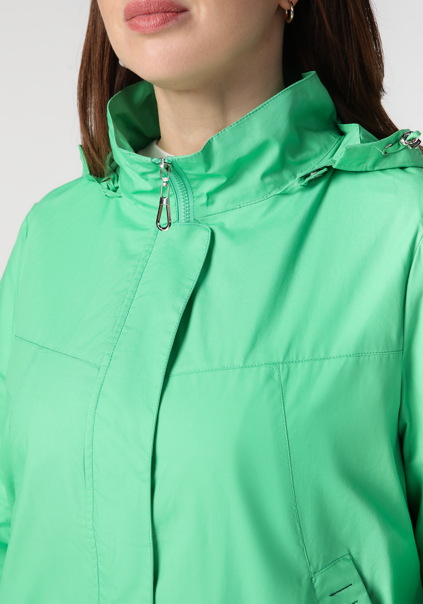 Куртка с капюшоном «София», цвет зеленый, размер 46-48 - фото 4