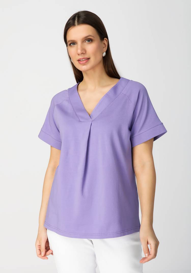 Блуза с V образным вырезом и рукавами реглан шир.  750, рис. 1