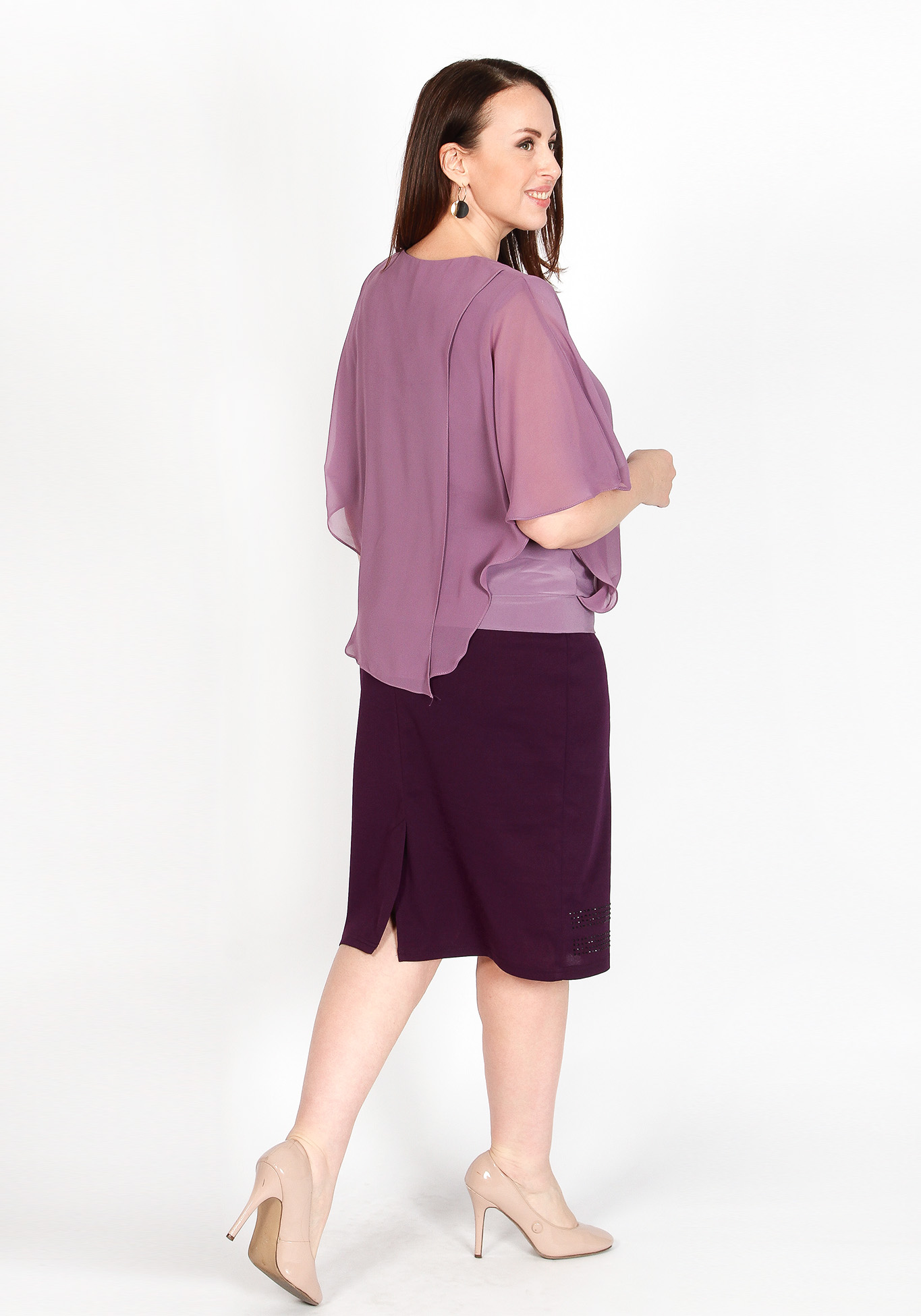 Блуза «Романтичный образ» Zanzara, размер 50, цвет пудровый - фото 1