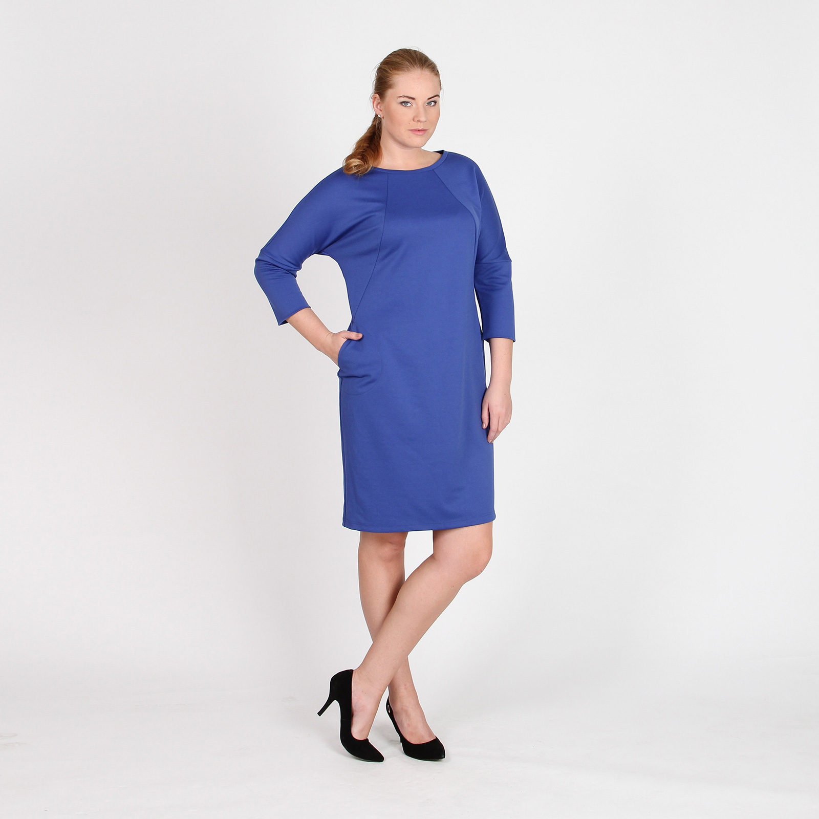 Платье с карманами Adzhedo, цвет синий, размер 48 - фото 2