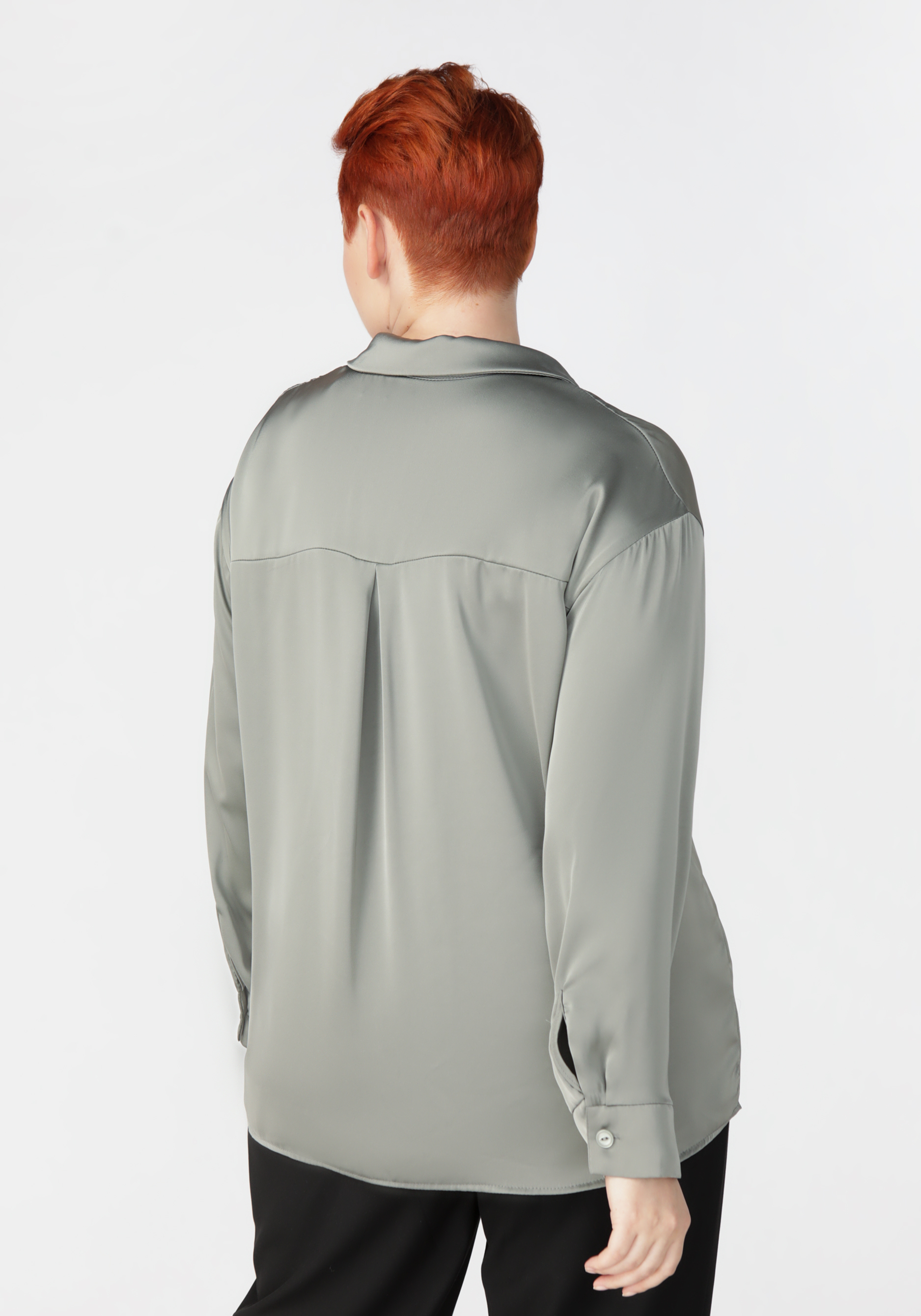 Блуза на пуговицах с рукавом на манжете VeraVo, цвет бежевый, размер 50 - фото 3