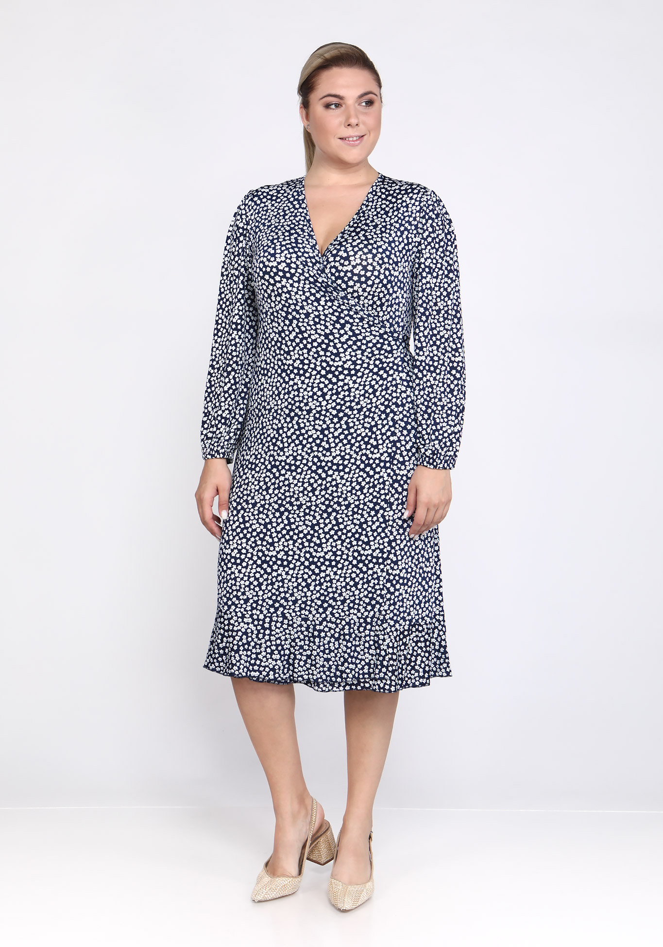 Платье "Тихий день" Синель, размер 48, цвет серый - фото 2