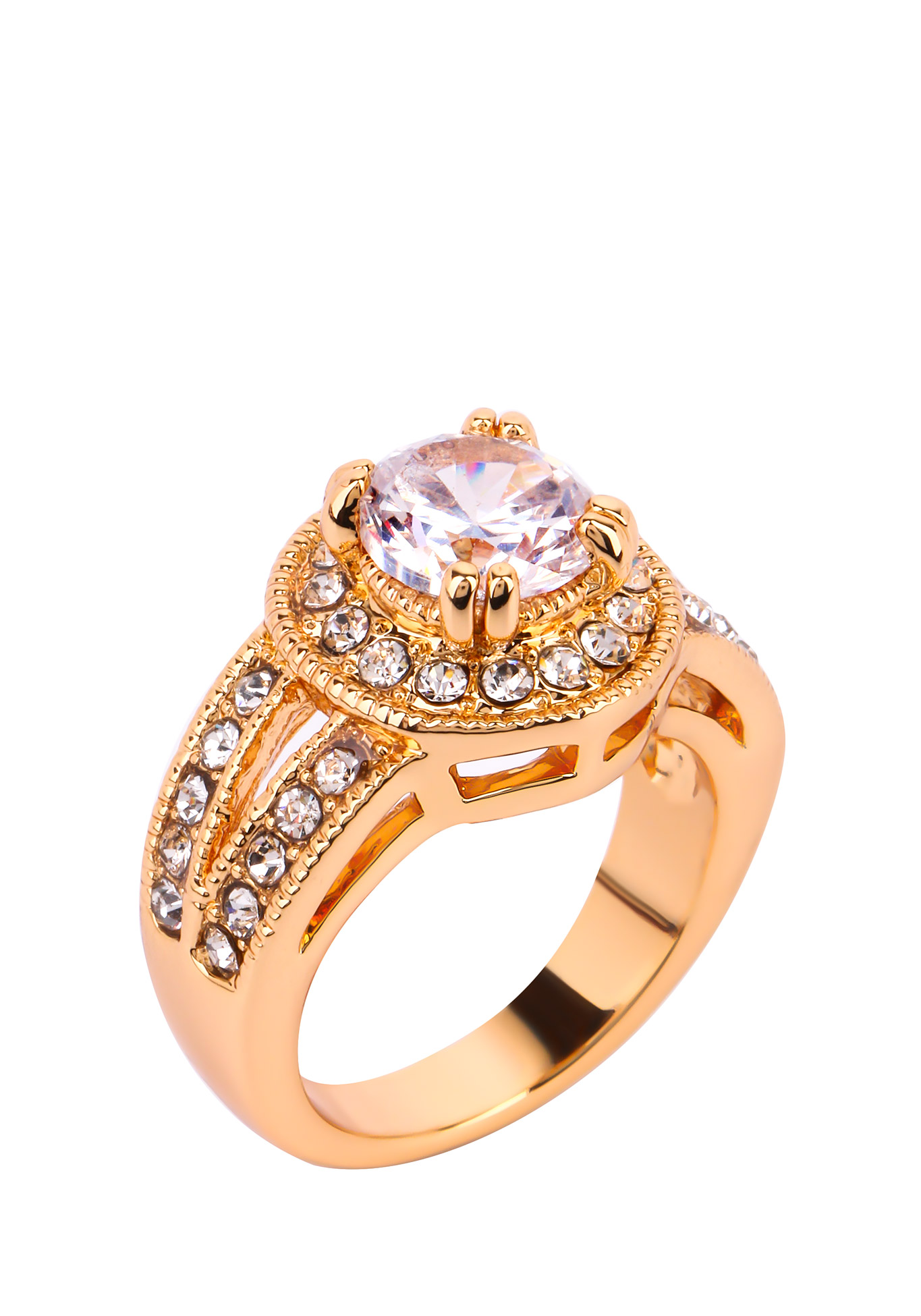 Кольцо Елизавета, желтое кольцо f ck серебро безразмерное