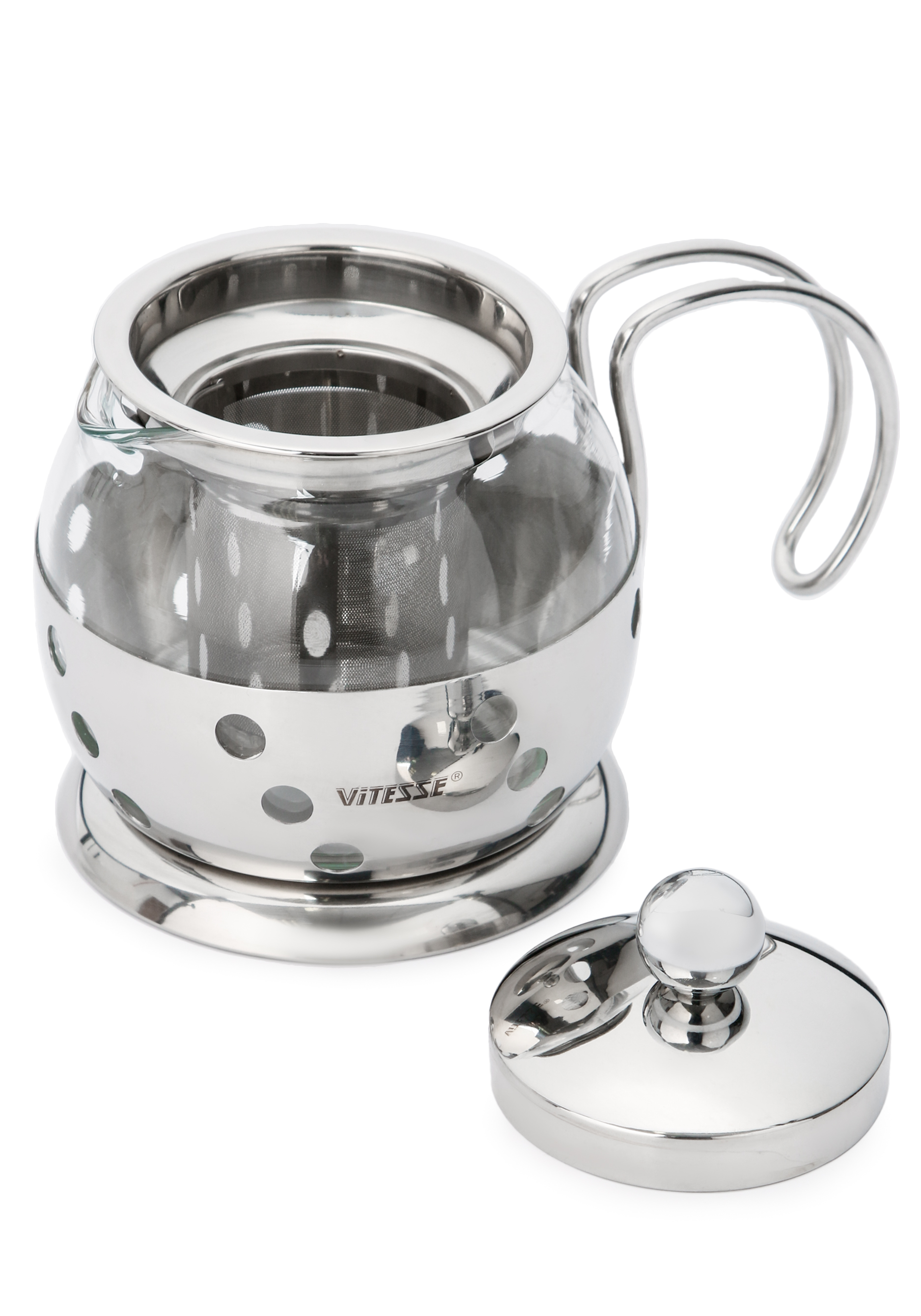 Заварочный чайник Vitesse, цвет белый - фото 2