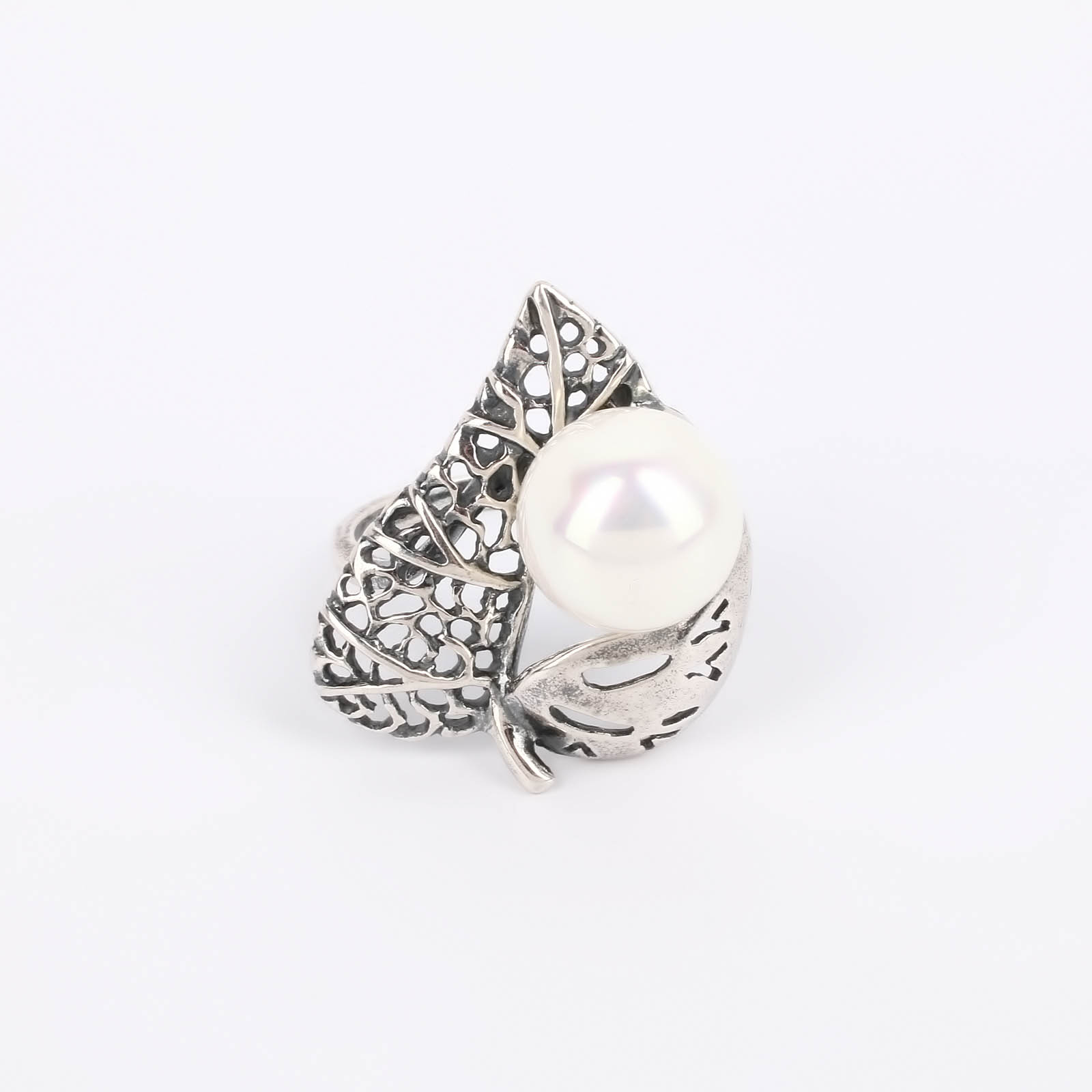 Набор серьги+кольцо "Сокровище Федерики" Maria Muzio, размер 18, цвет белый - фото 3