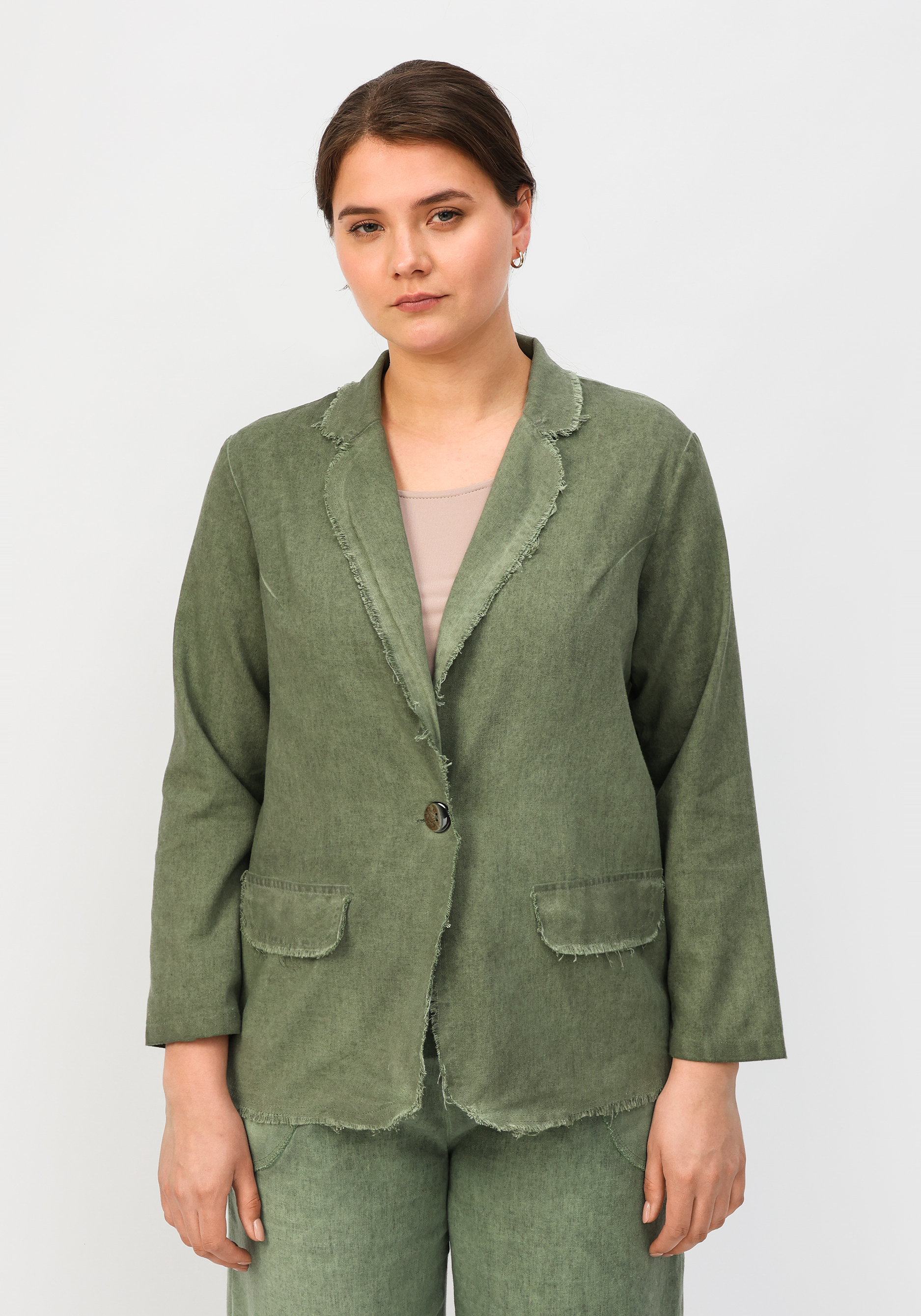 Пиджак "Эвелин" ANIKO, цвет зеленый, размер 52 - фото 9