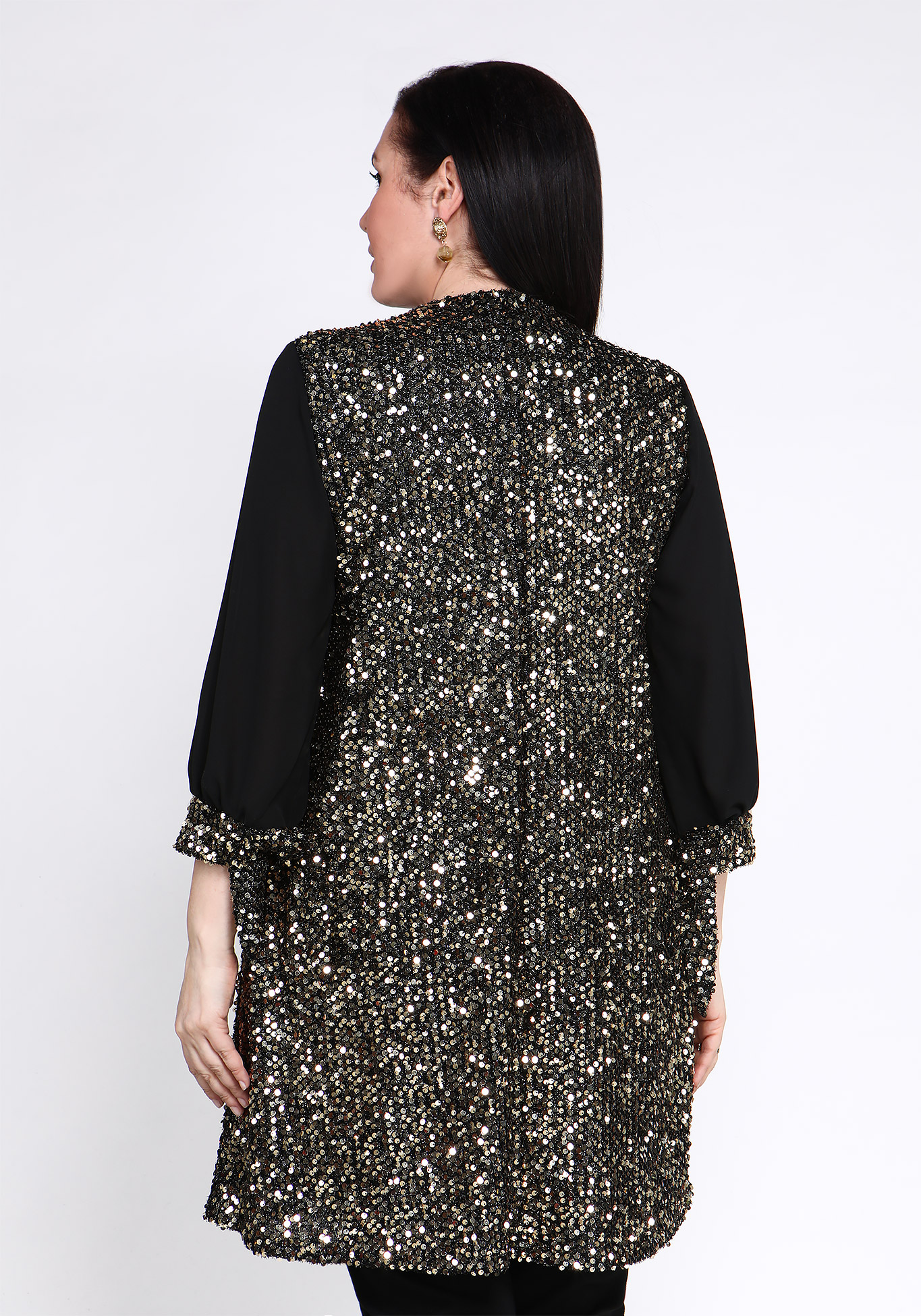 Платье "Сияние звезд" Lomara, размер 48, цвет чёрный - фото 7