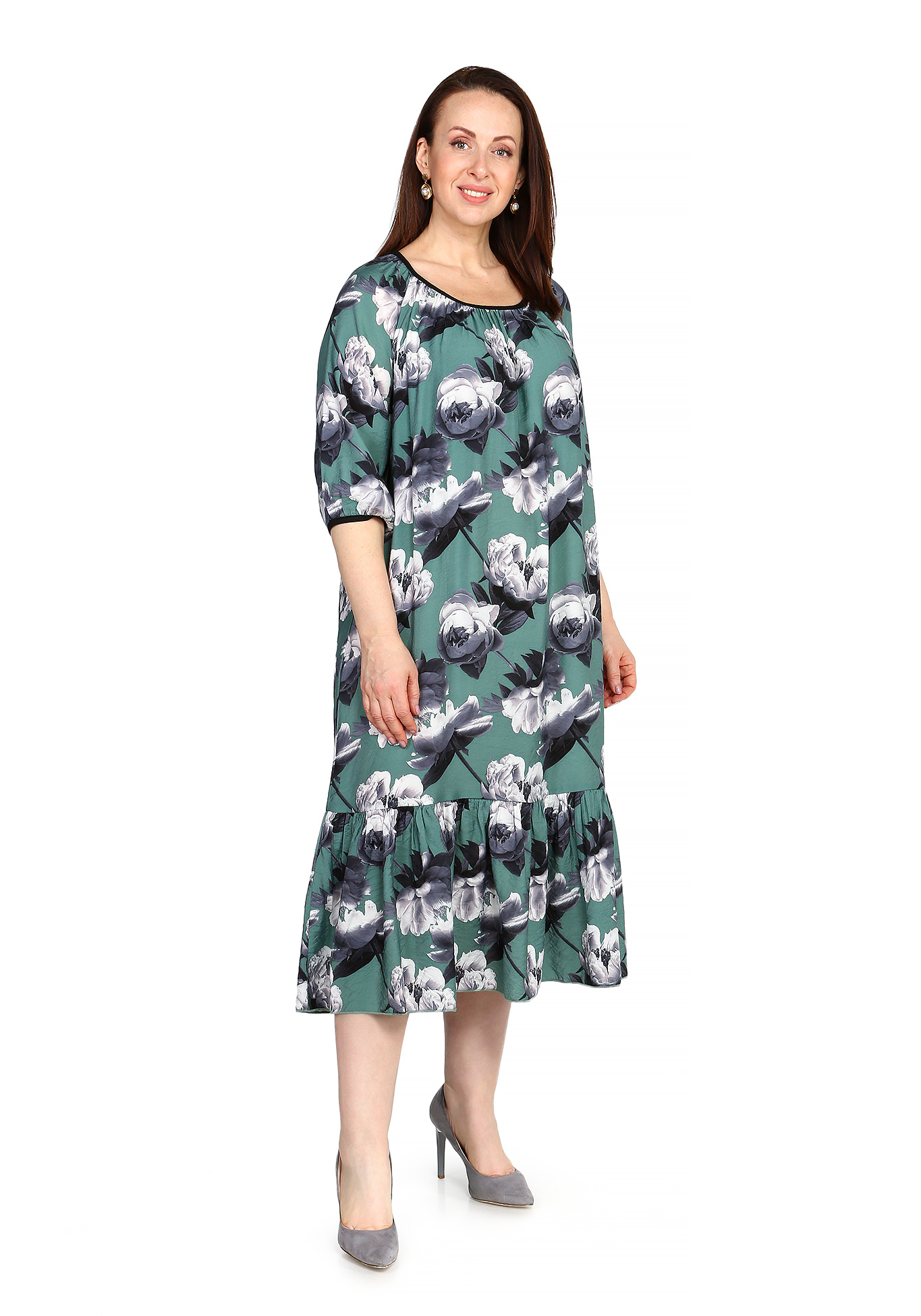 Платье Нежные Цветы Синель, размер 48 - фото 7