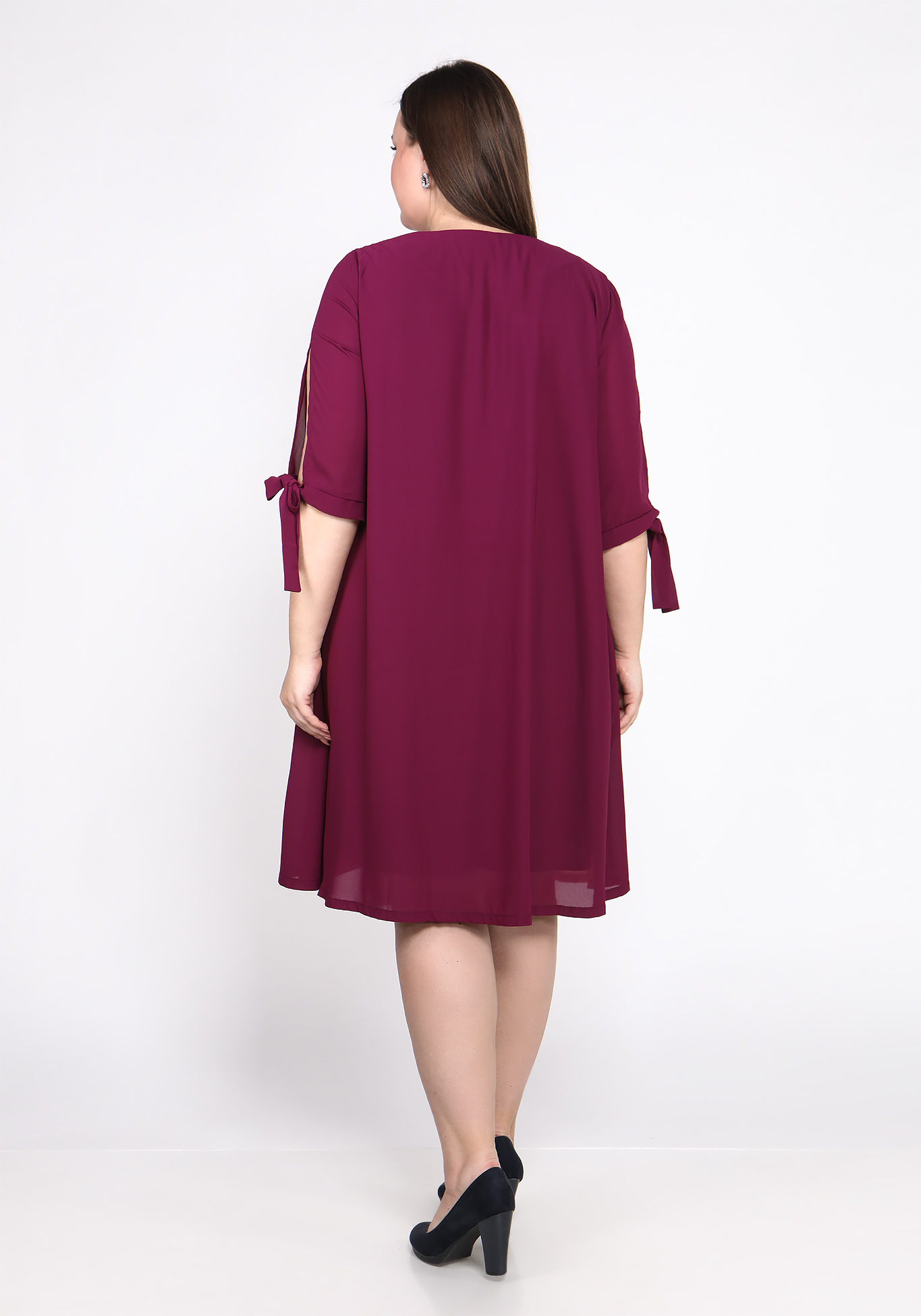 Платье необычного кроя двухцветное Bianka Modeno, размер 50 - фото 7