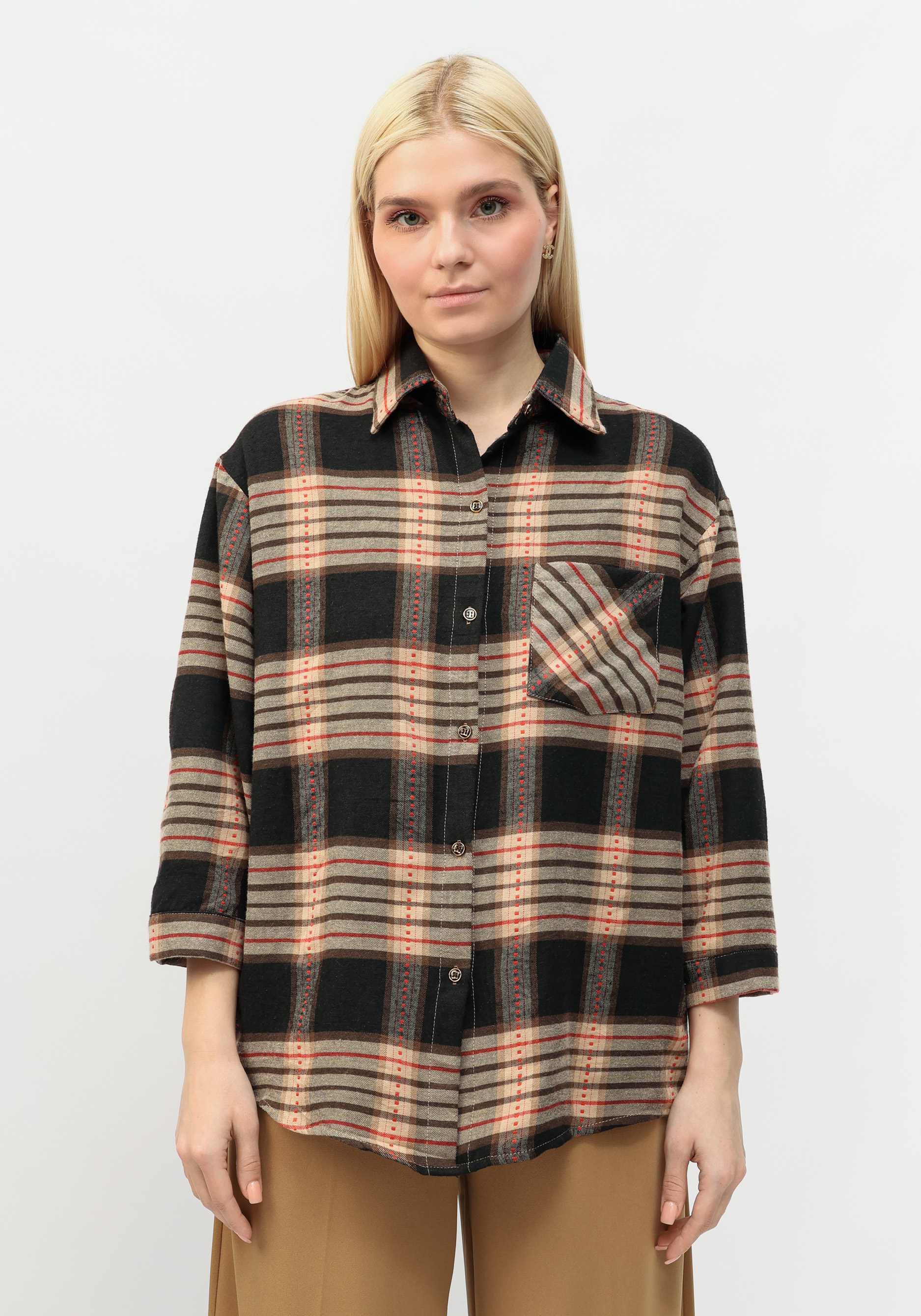 Рубашка "Алетея", размер 48-50, цвет коричневый - фото 4