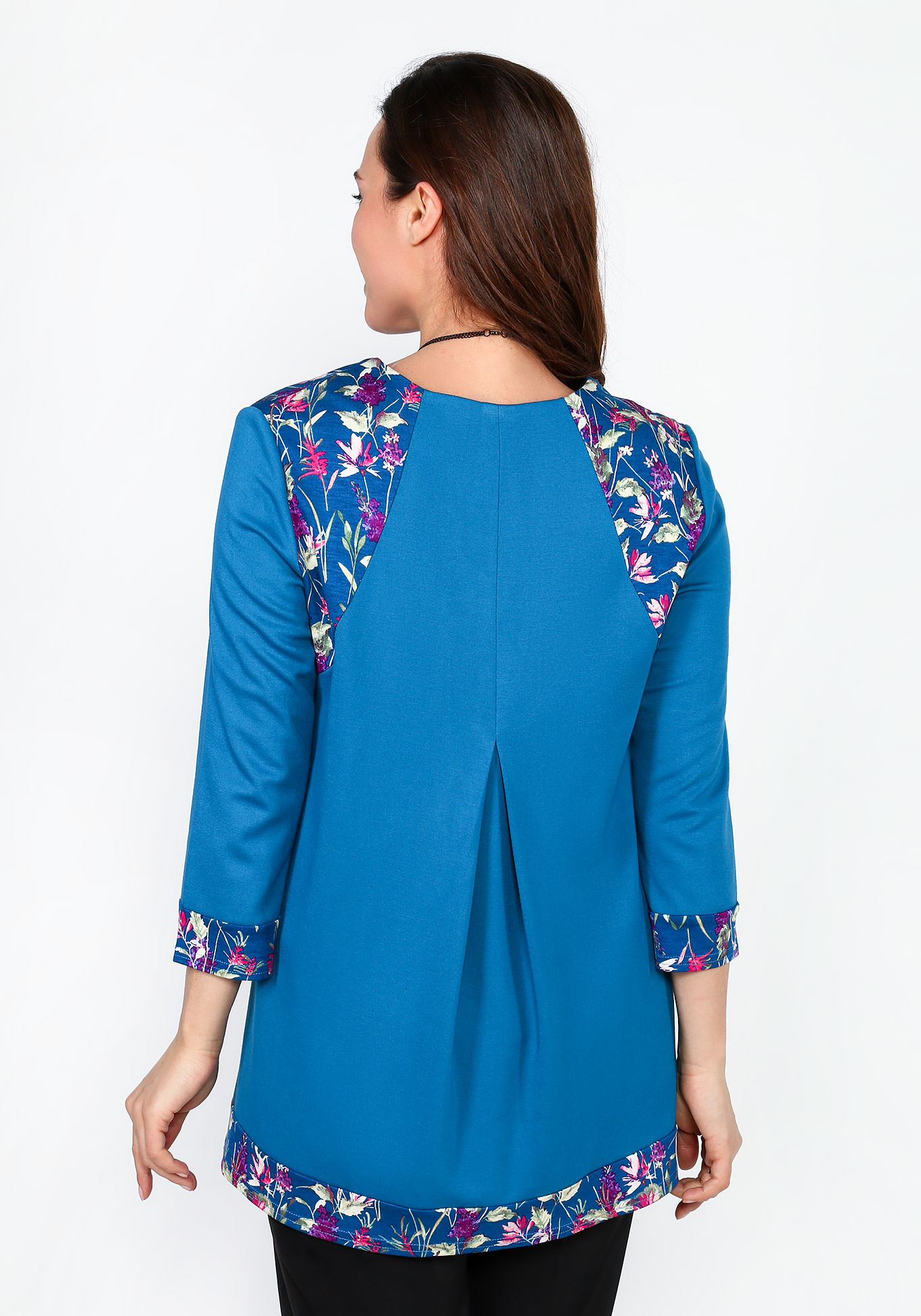 Блуза с карманами и цветочными вставками Lavira, размер 50 - фото 10