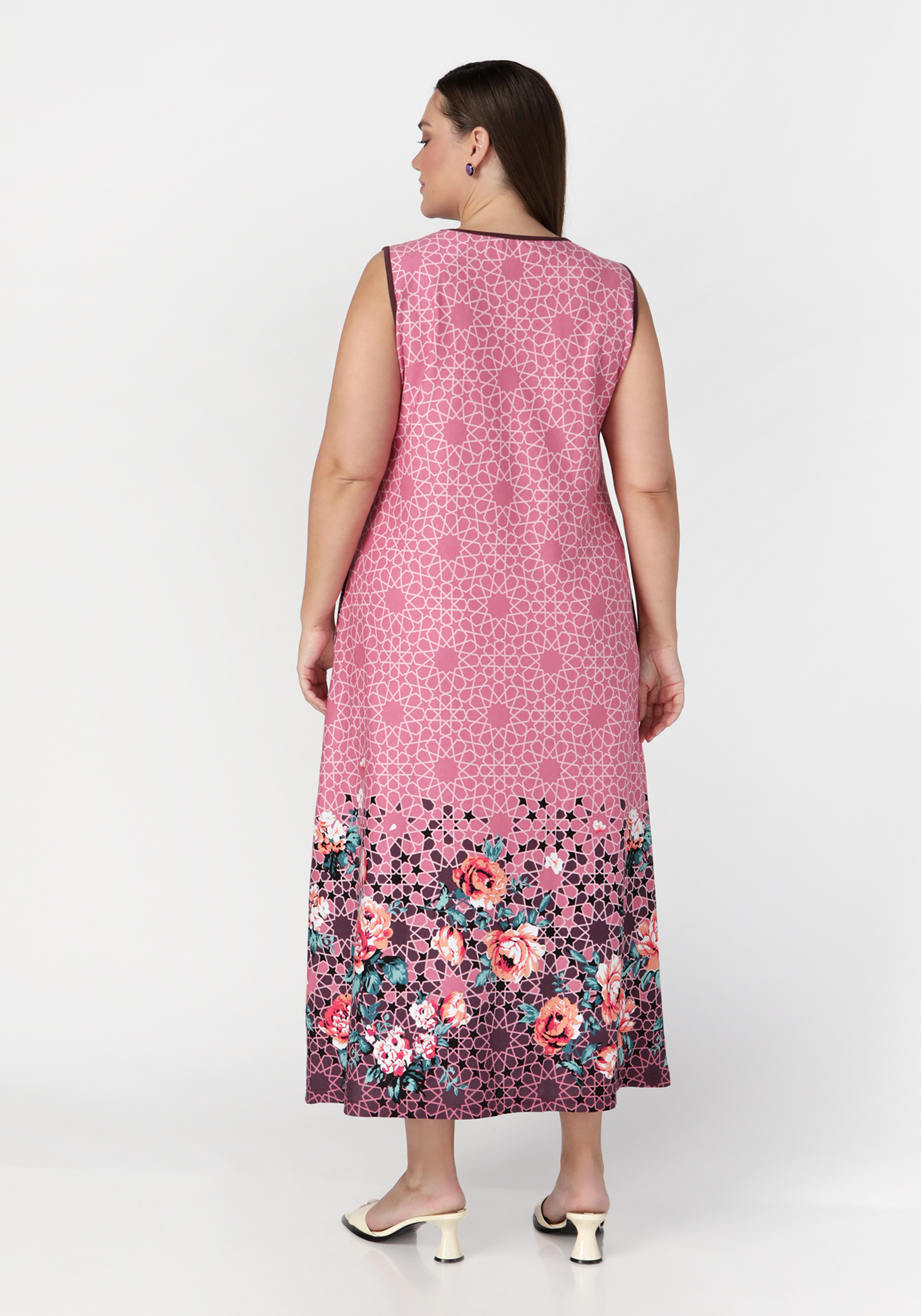 Платье на широких бретелях "Агнес" Алтекс, размер 46, цвет розовый - фото 7