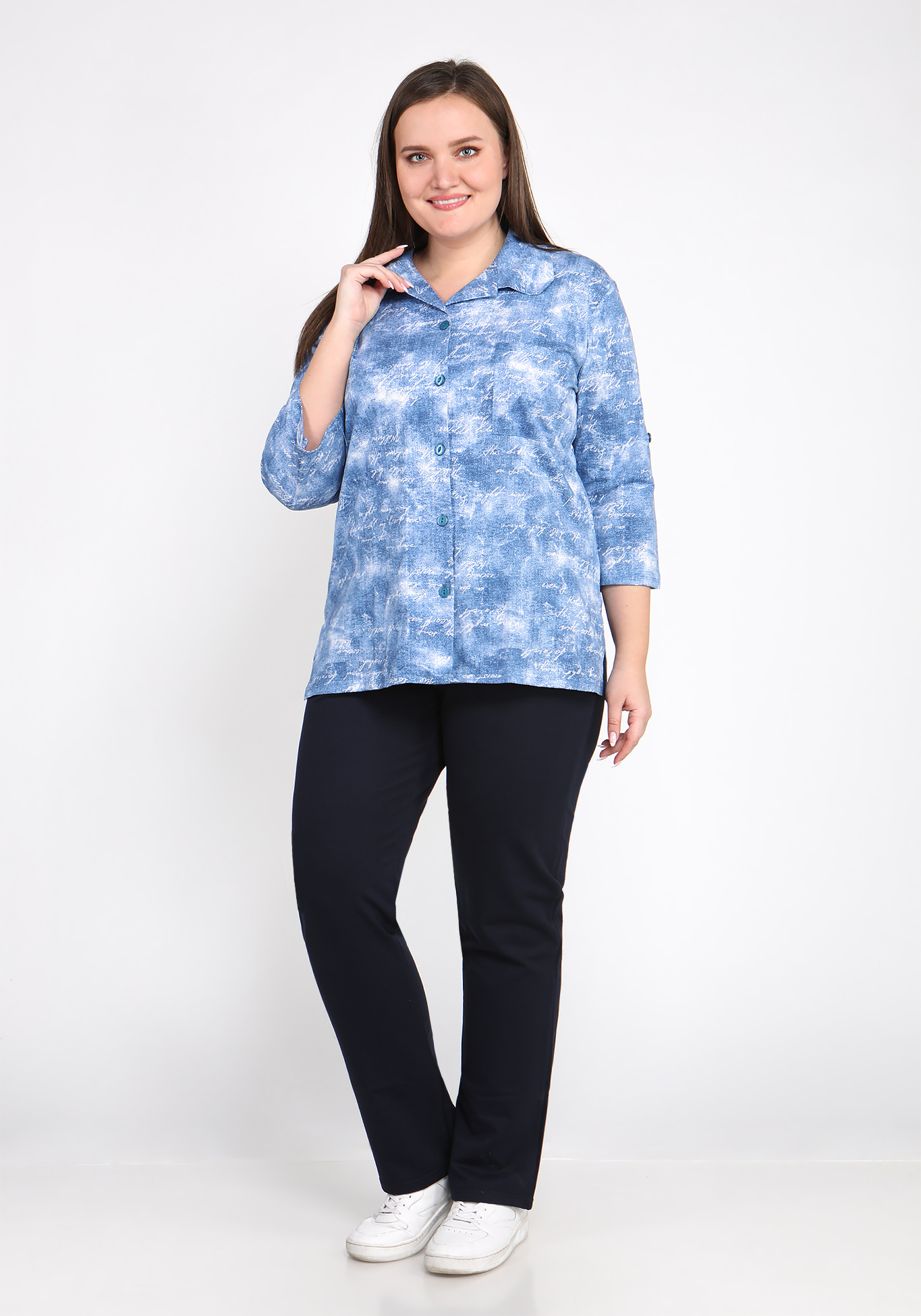 Блуза "Нежное цветение" Алтекс, размер 54 - фото 9