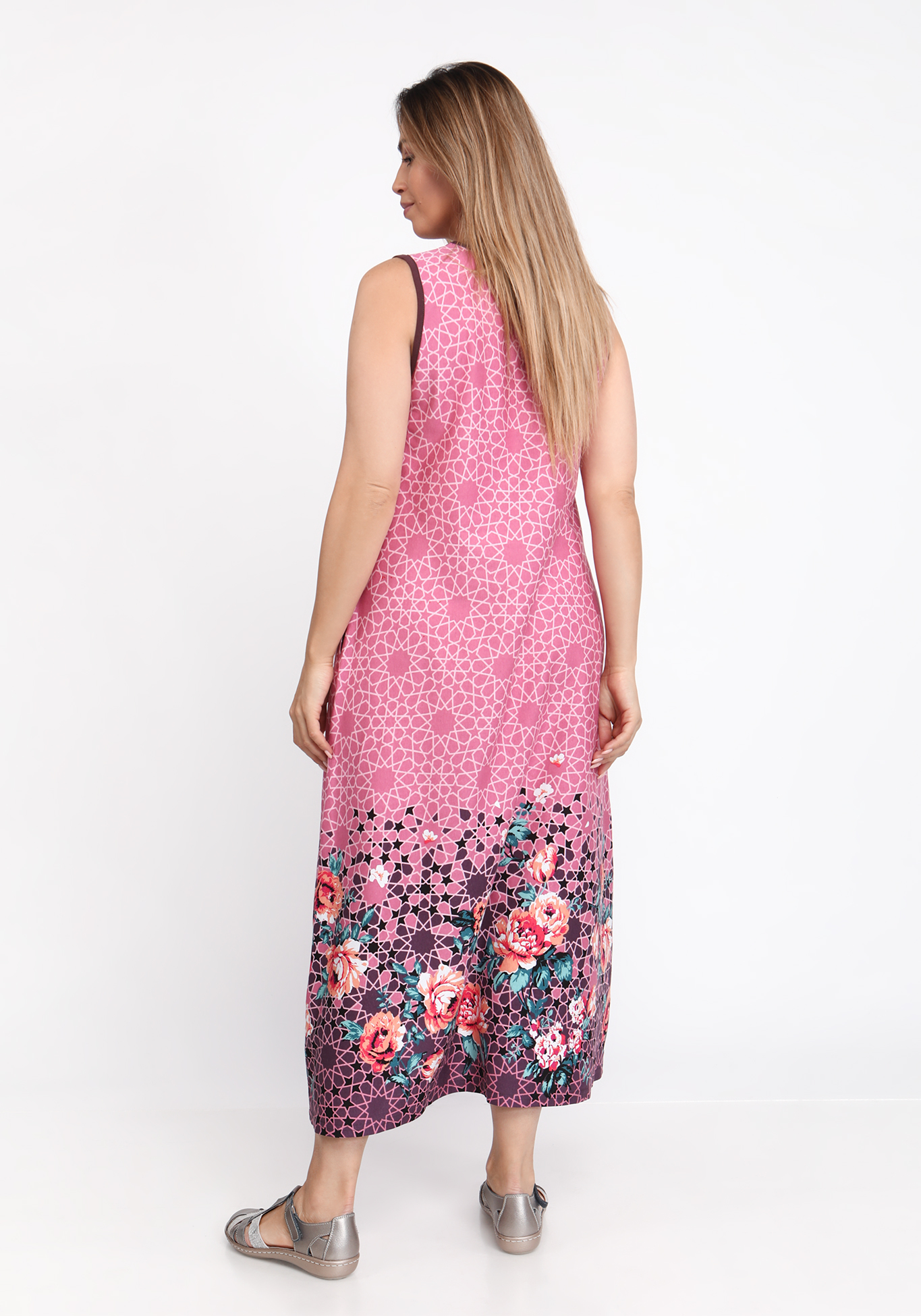 Платье "Солнечный сезон" Алтекс, размер 58, цвет бежевый - фото 7