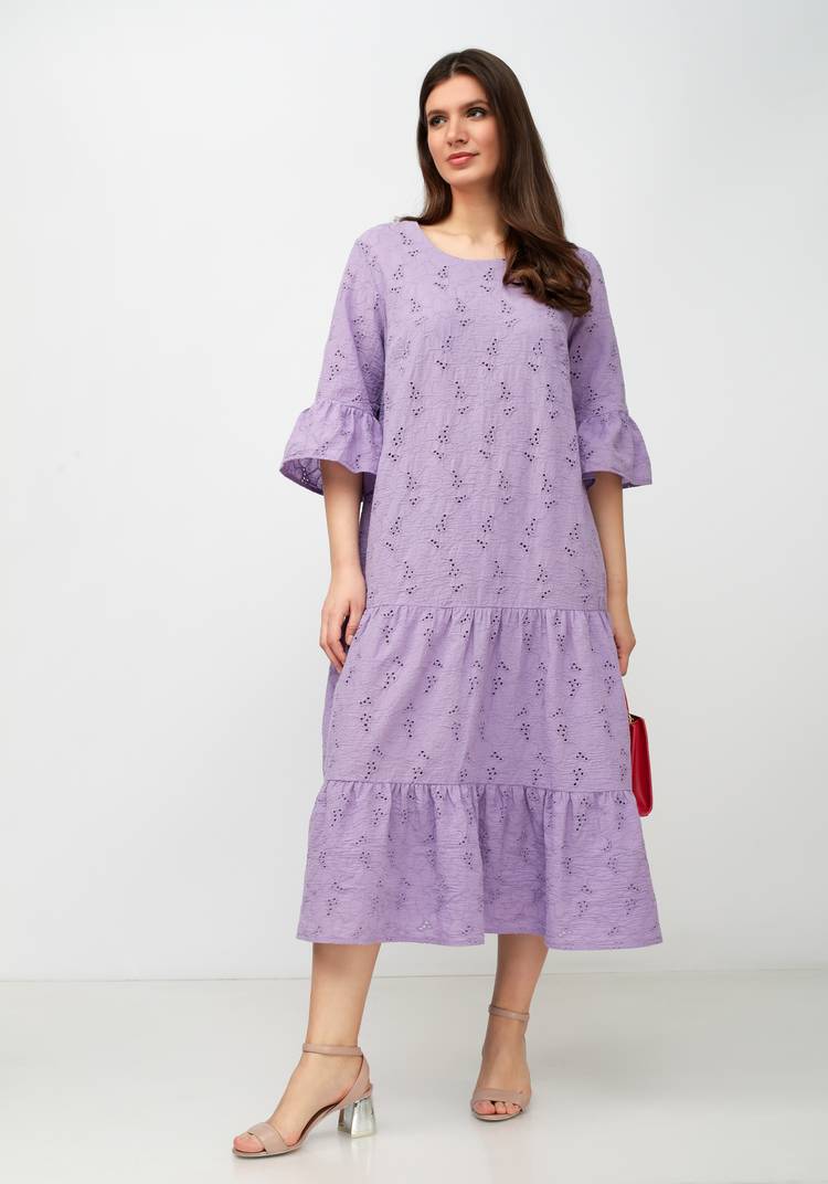 Платье из шитья свободного кроя шир.  750, рис. 1