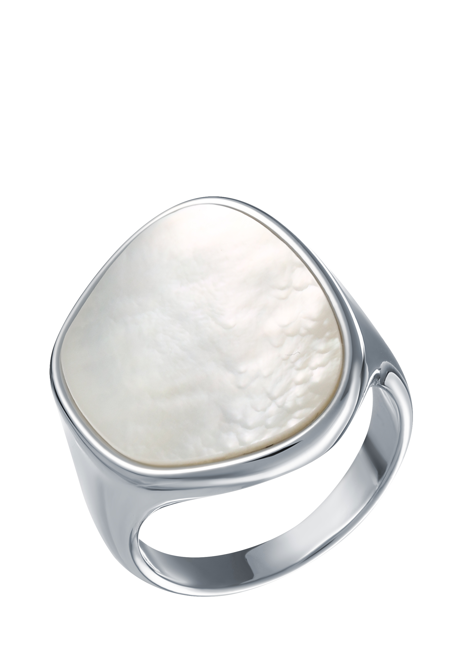 Кольцо "Перламутровая дымка" VGOLDIUM, цвет белый, размер 17 перстень - фото 1