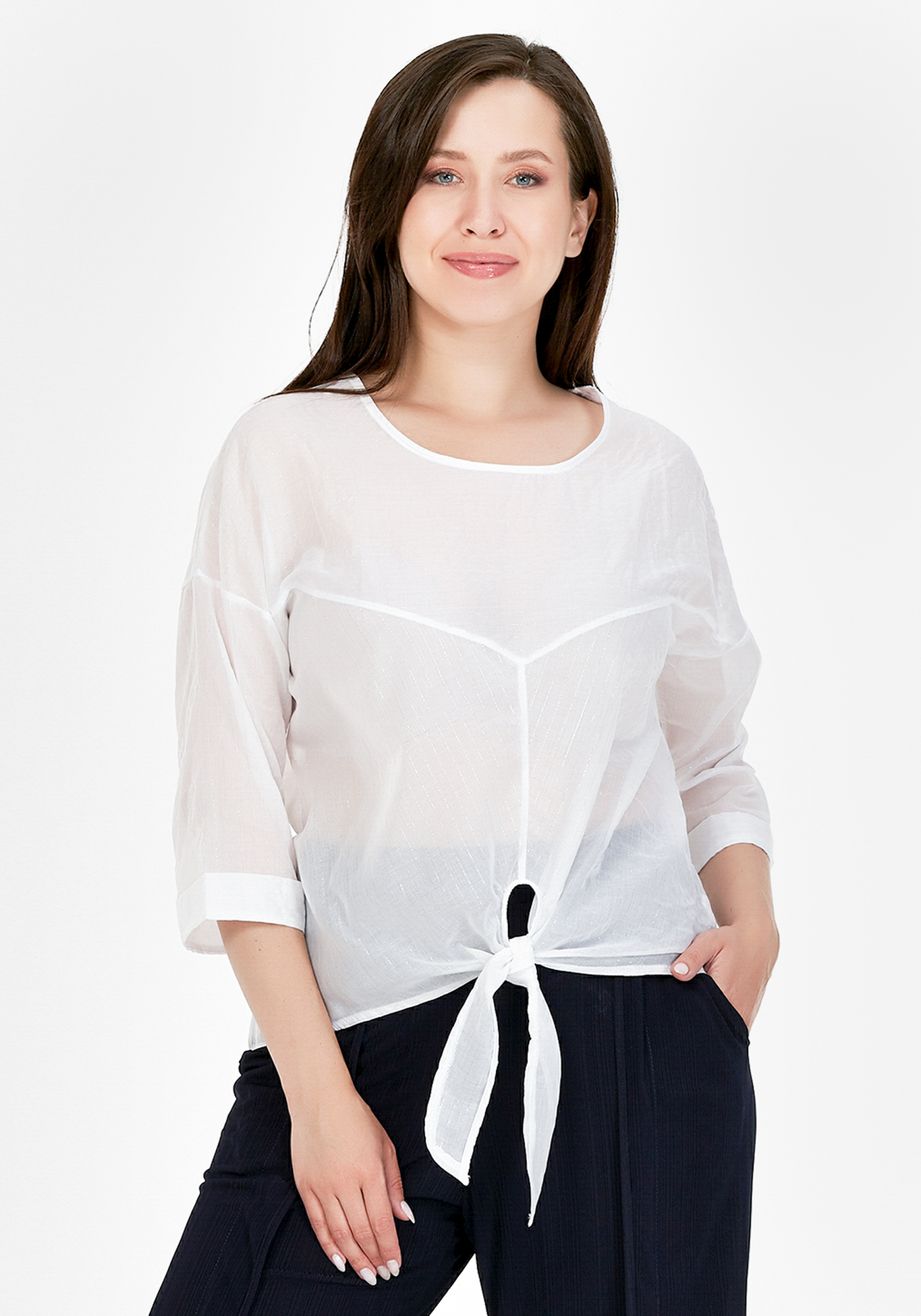 Блузка "Маргарет" Veas, размер 48, цвет белый - фото 3