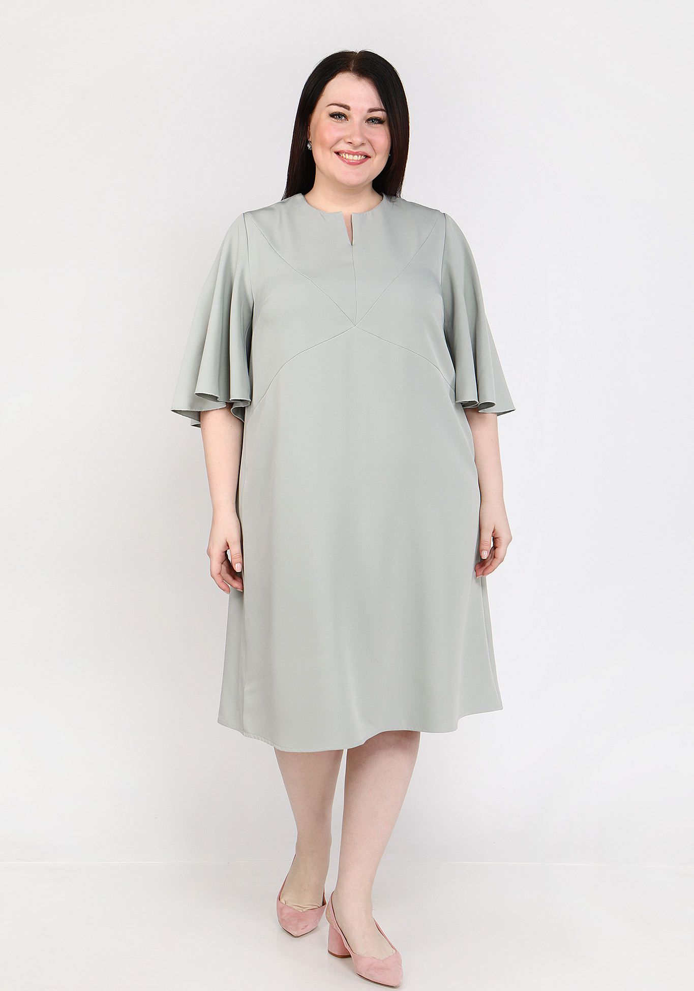 Платье "Чувственная Дама" Vivienne Mare, размер 48, цвет серый - фото 6