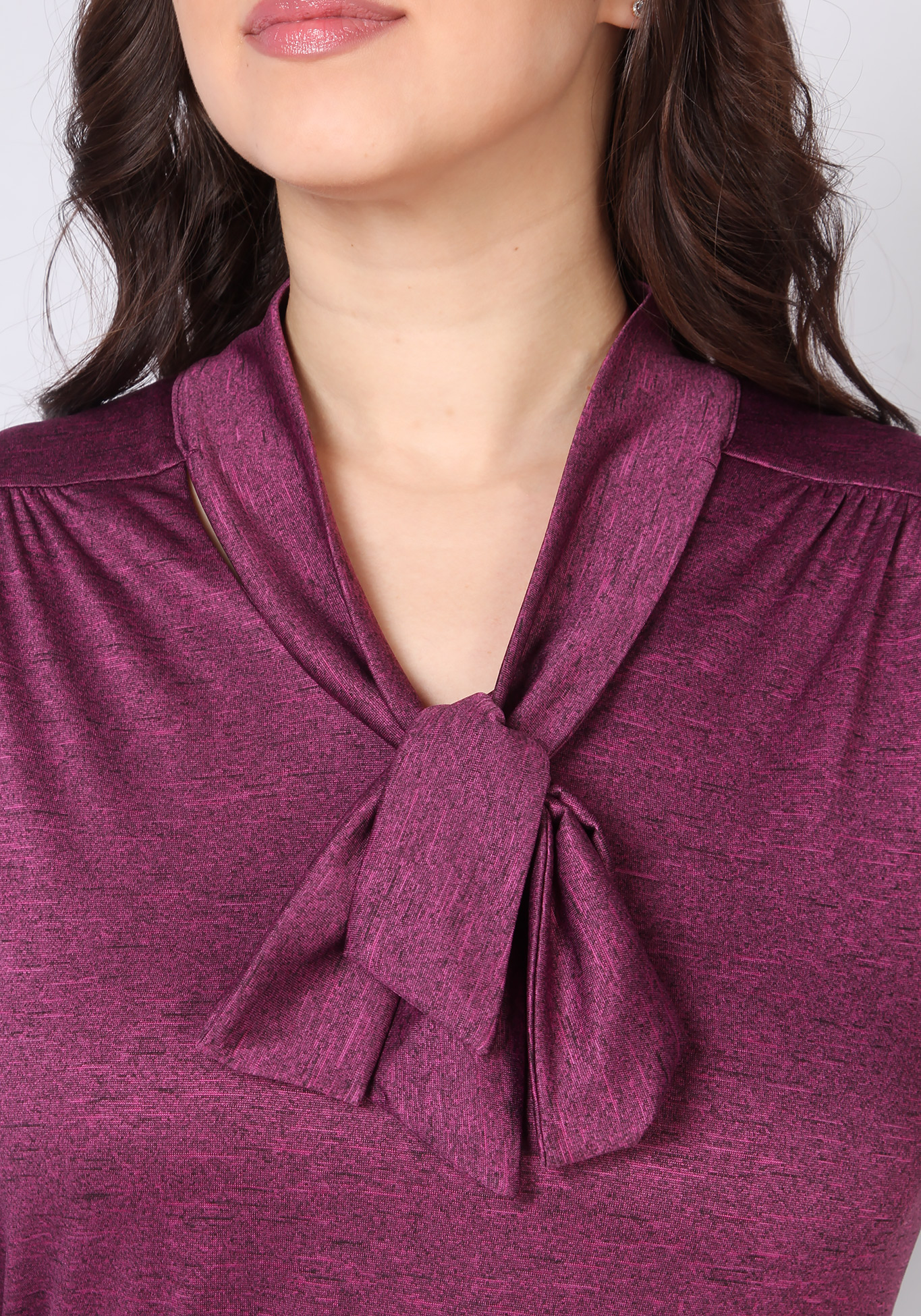 Блуза "Снежанна" Синель, размер 46, цвет серый - фото 4