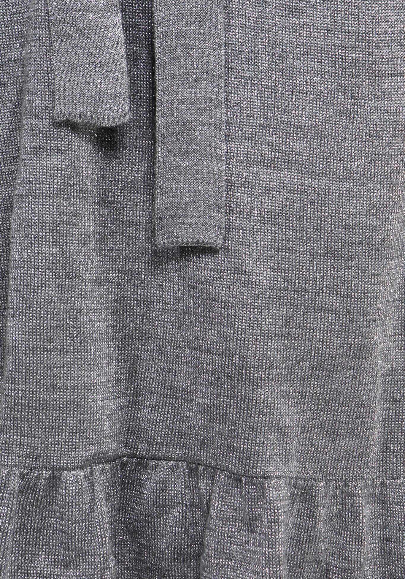 Платье с отложным воротником и воланом Vivawool, размер 50, цвет серый - фото 5