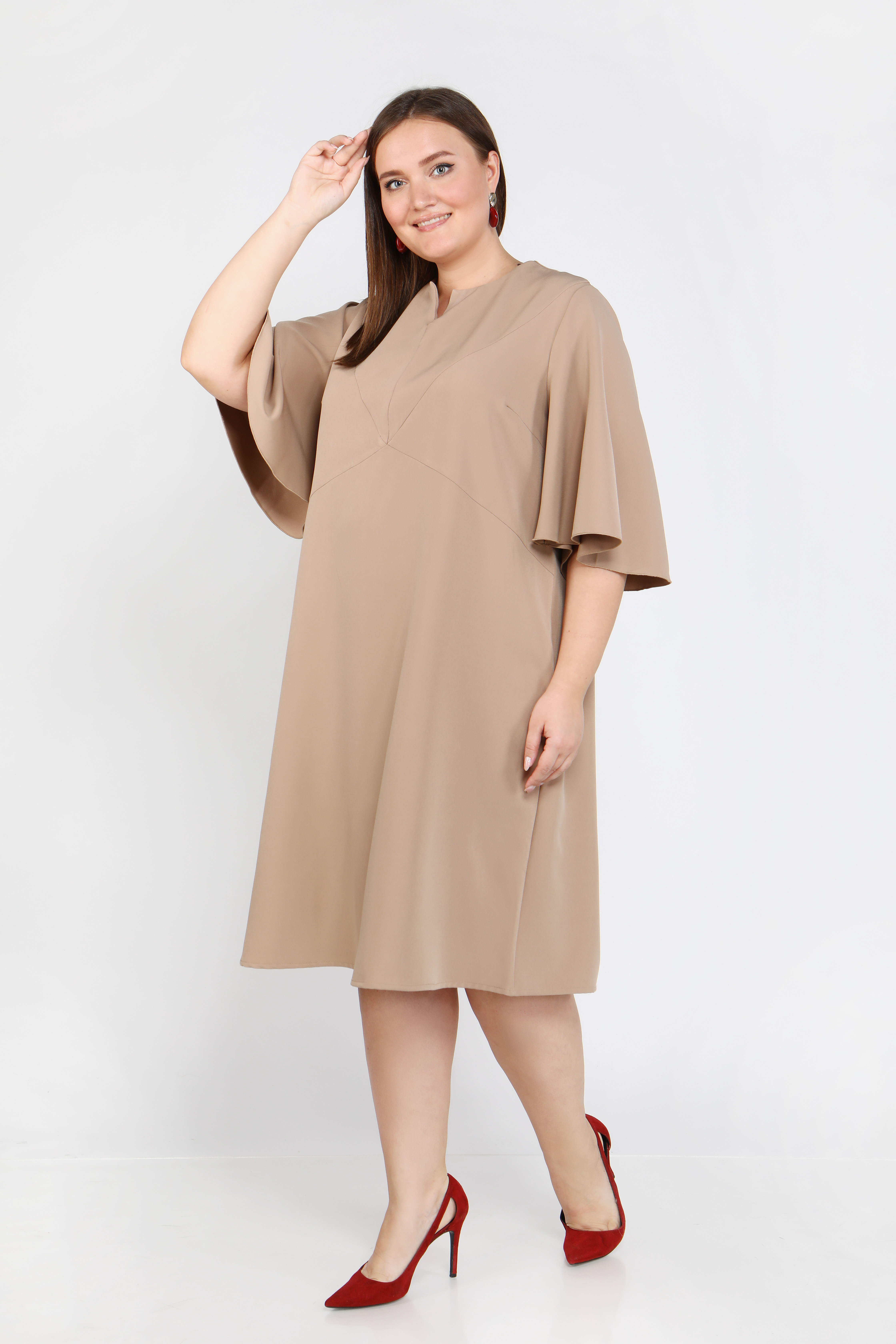 Платье "Чувственная Дама" Vivienne Mare, размер 48, цвет серый - фото 3