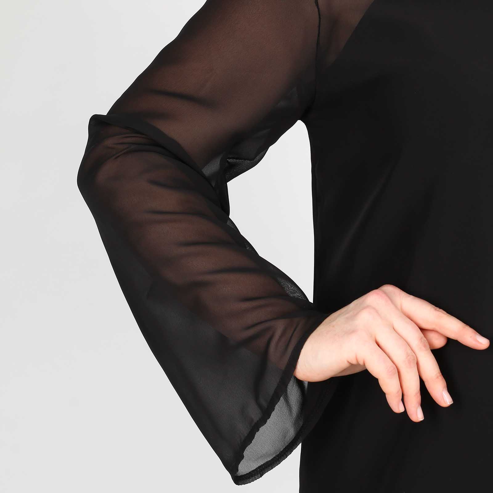 Туника с удлиненной спинкой Вау Фрау, размер 56, цвет черный - фото 10