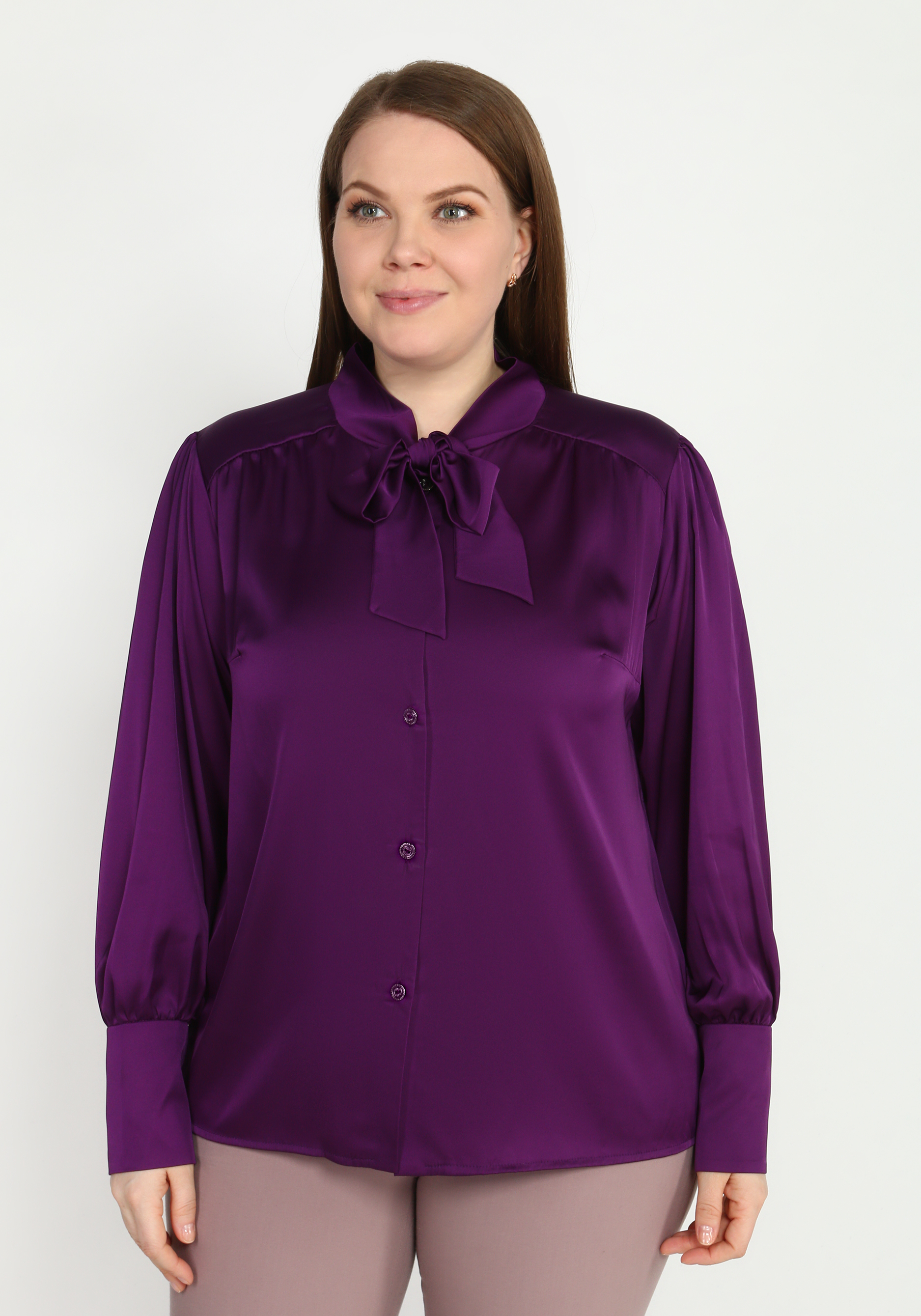 Блуза "Итальянская Романтика", размер 48, цвет красный - фото 6