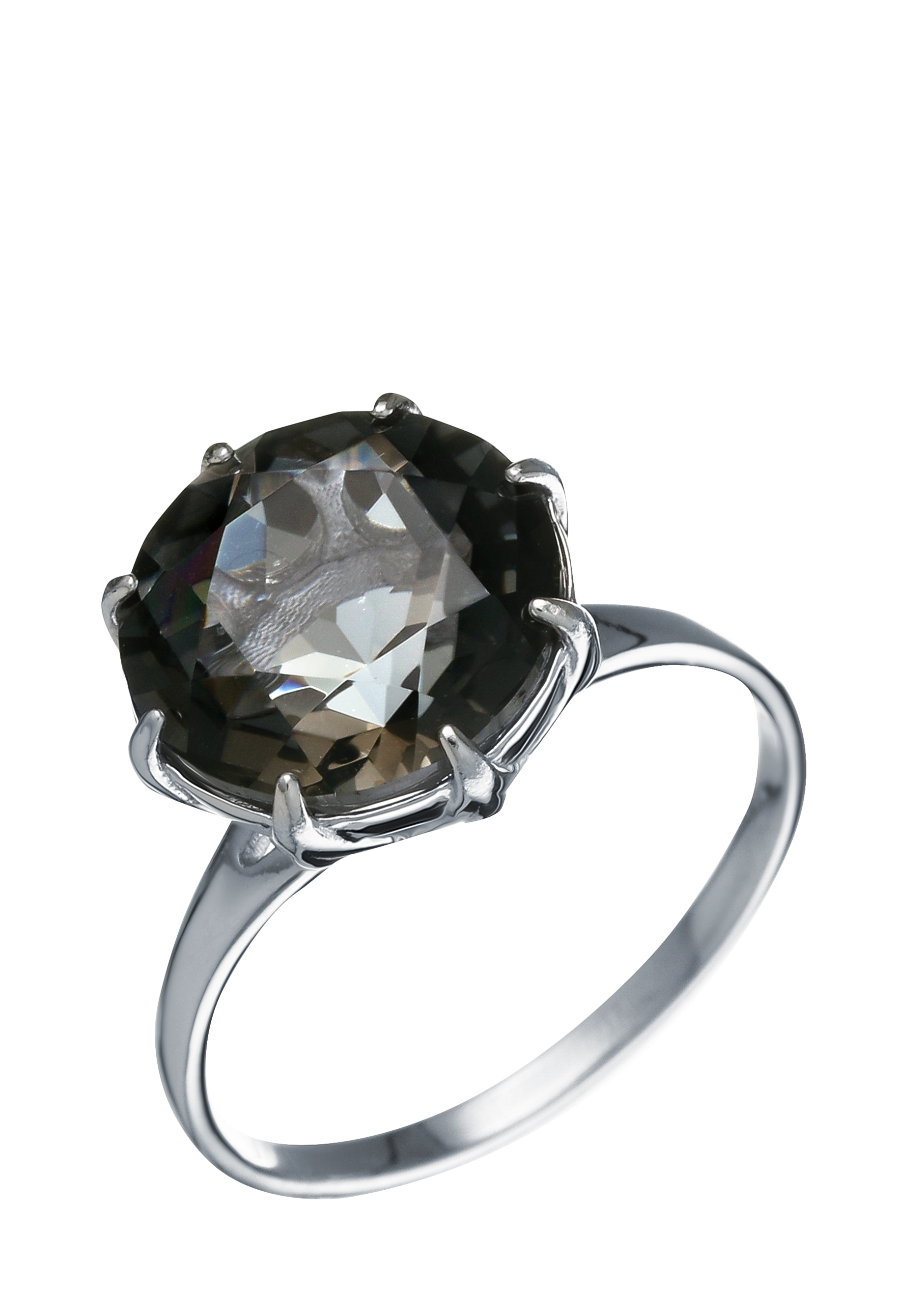 Кольцо серебряное "Хрустальный замок" Приволжский ювелир, цвет черный, размер 20