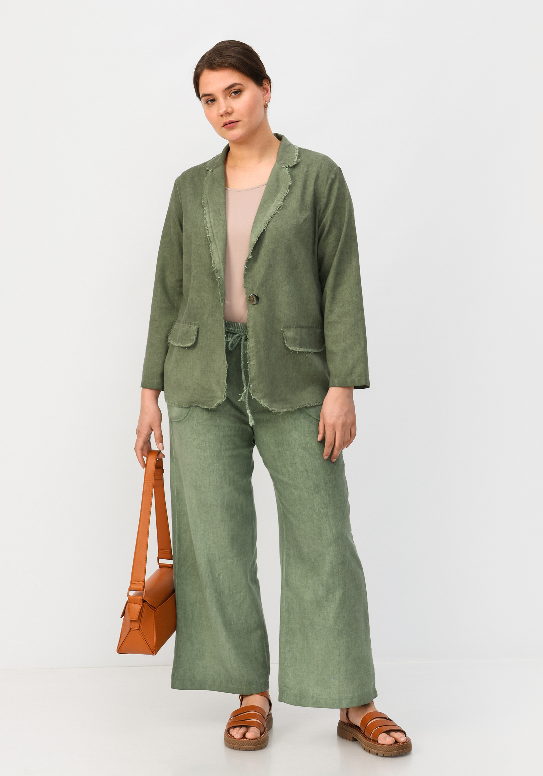 Пиджак "Эвелин" ANIKO, цвет зеленый, размер 52 - фото 7