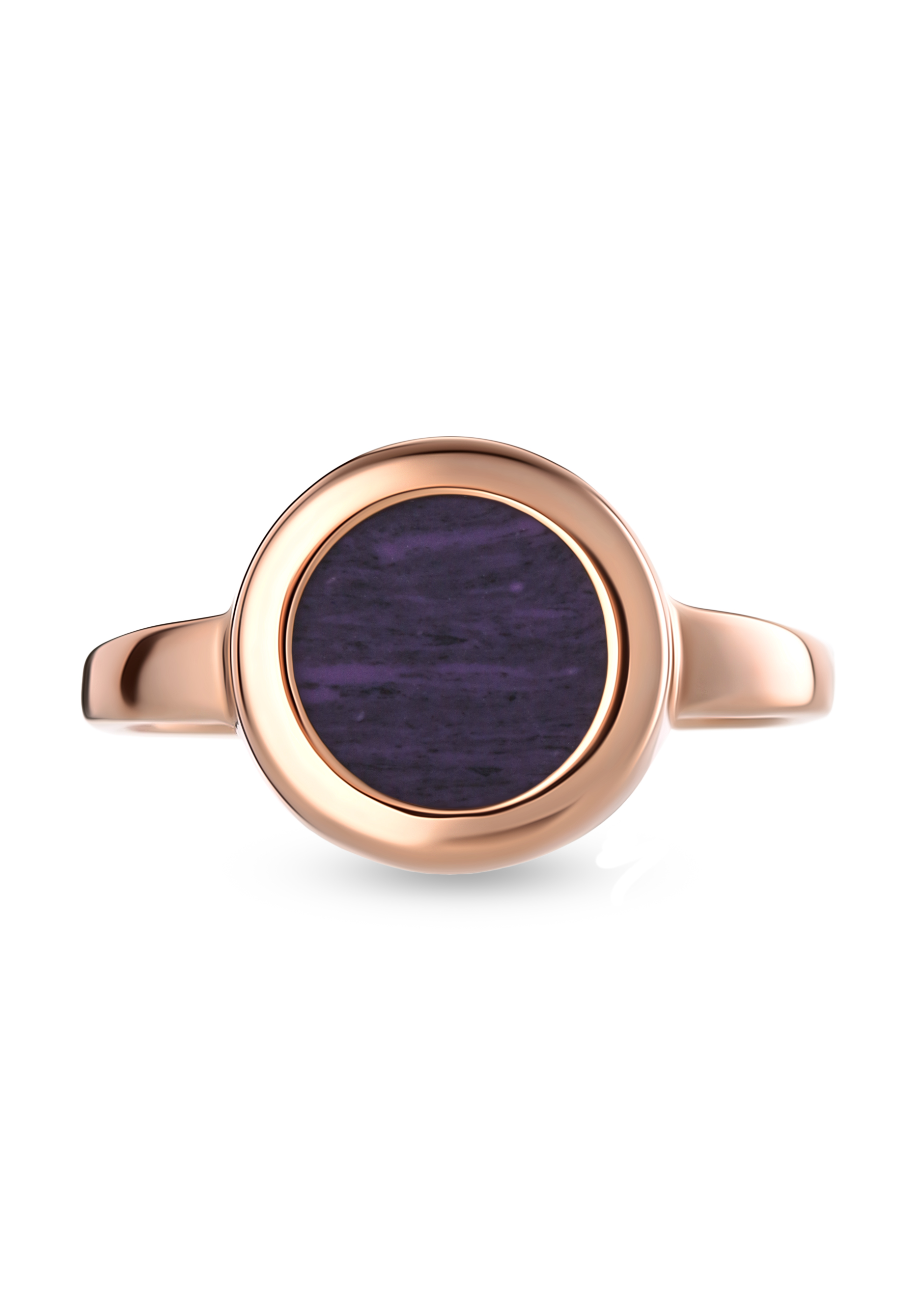 Серебряное кольцо "Блестящий вкус" Бриллианит Серебряная линия, цвет фиолетовый, размер 17 солитер - фото 2