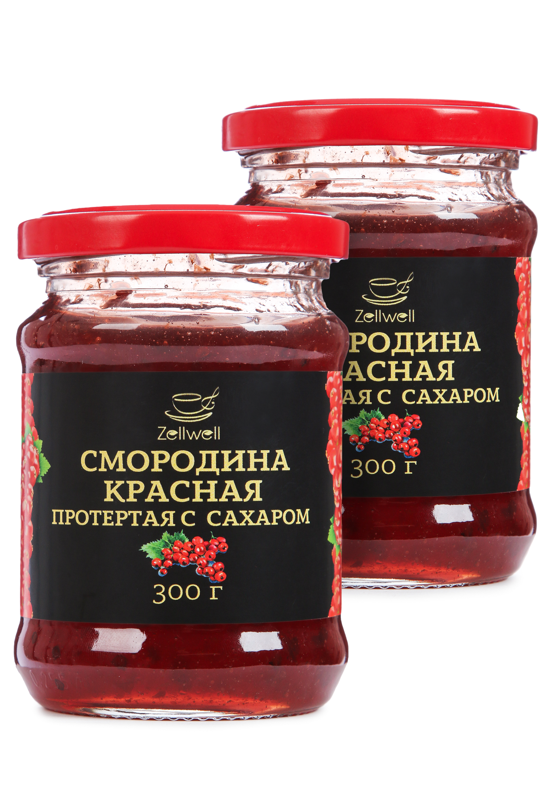 Ягода протертая с сахаром, 2 шт. брусника фэг протертая с сахаром 200 г