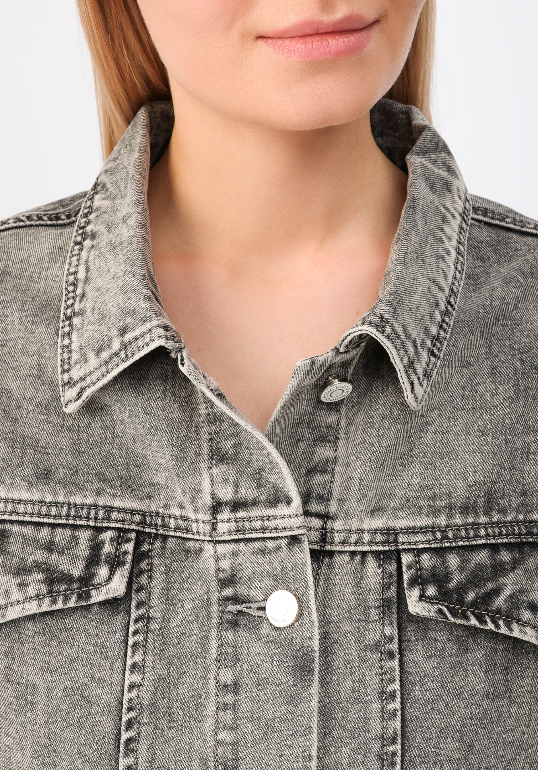 Куртка джинсовая "Милена" No name, размер 48, цвет серый - фото 6