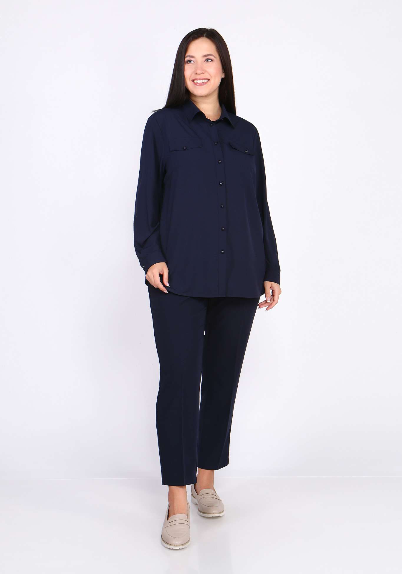 Блуза с длинным рукавом "Дариа" Julia Weber, размер 50, цвет молочный - фото 10