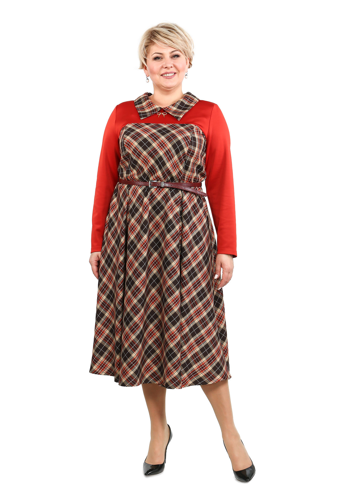 Платье "звездная походка" Sarah Morenberg, размер 48, цвет оливковый - фото 1