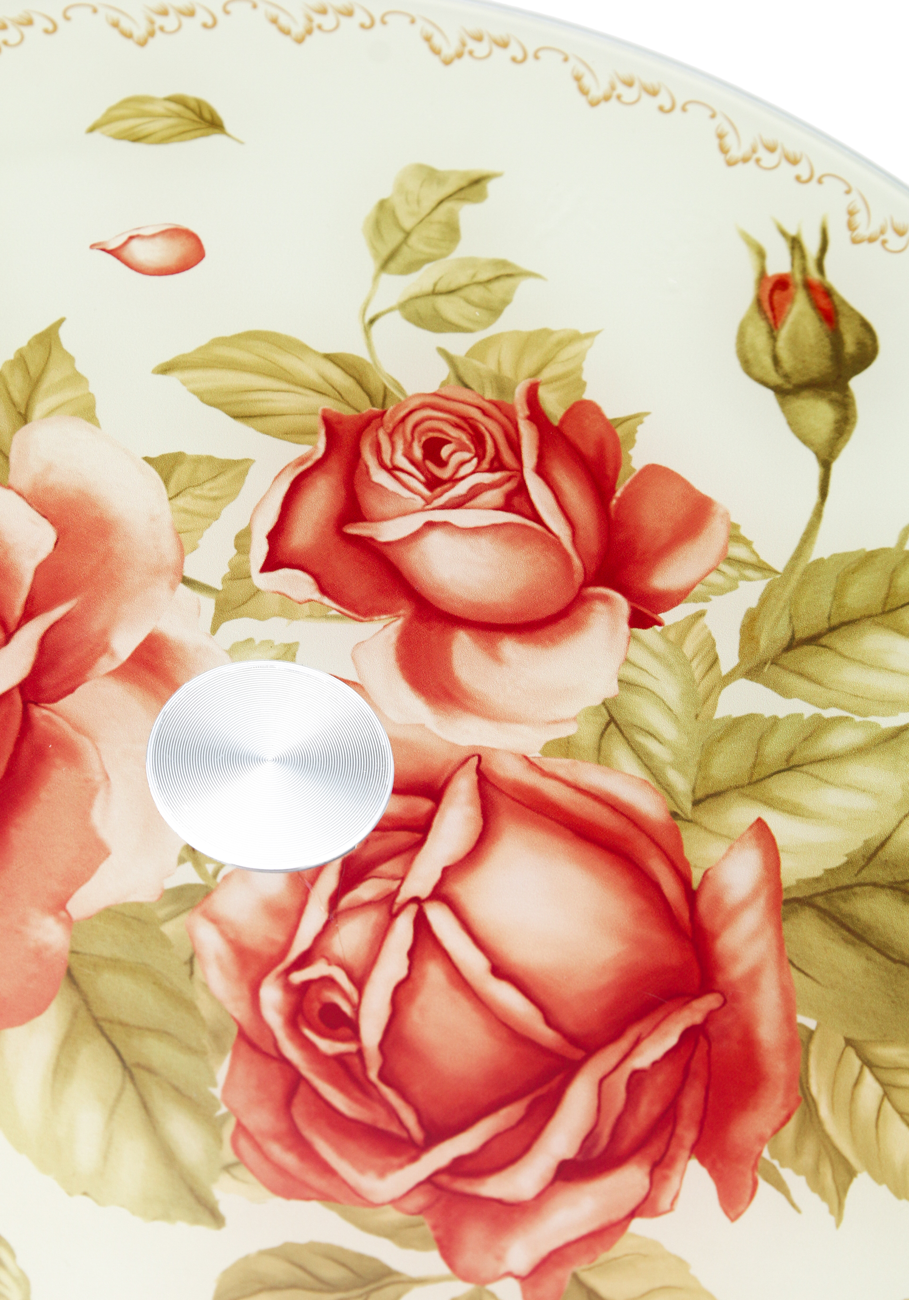 Тортовница вращающаяся "Корейская роза" AGNESS, цвет белый - фото 4