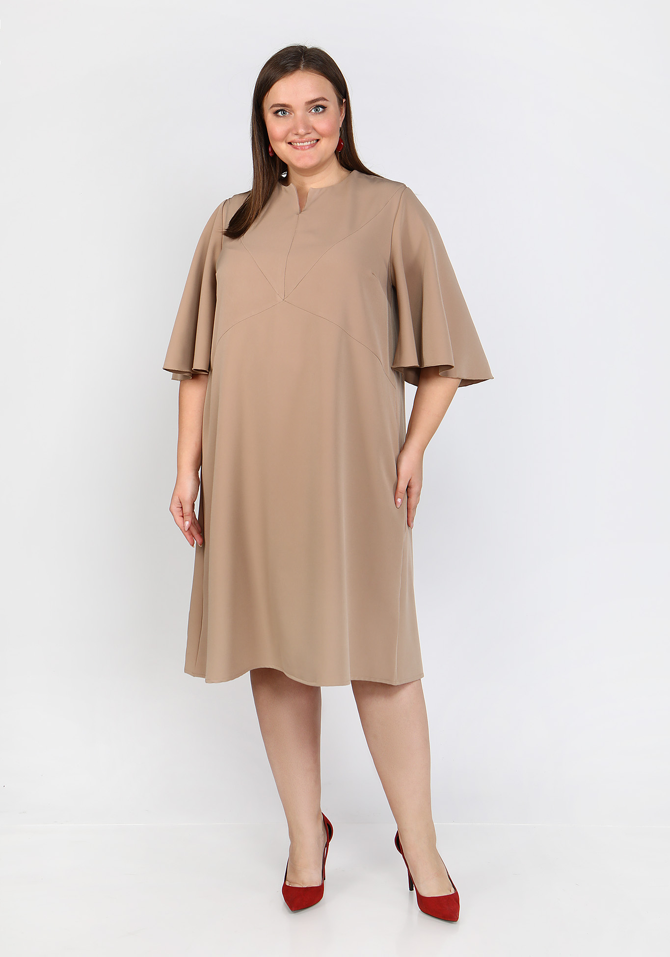 Платье "Чувственная Дама" Vivienne Mare, размер 48, цвет серый - фото 1