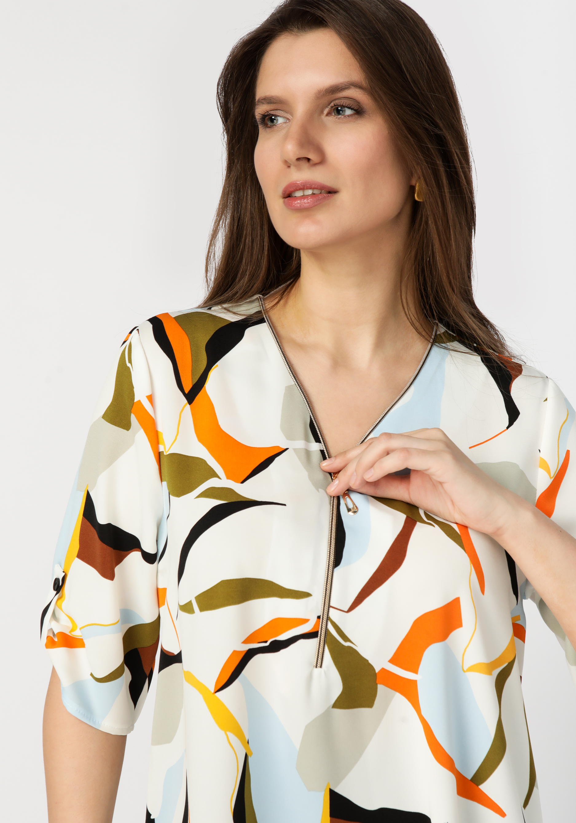 Блуза женская "Августа", размер 50, цвет белый - фото 10
