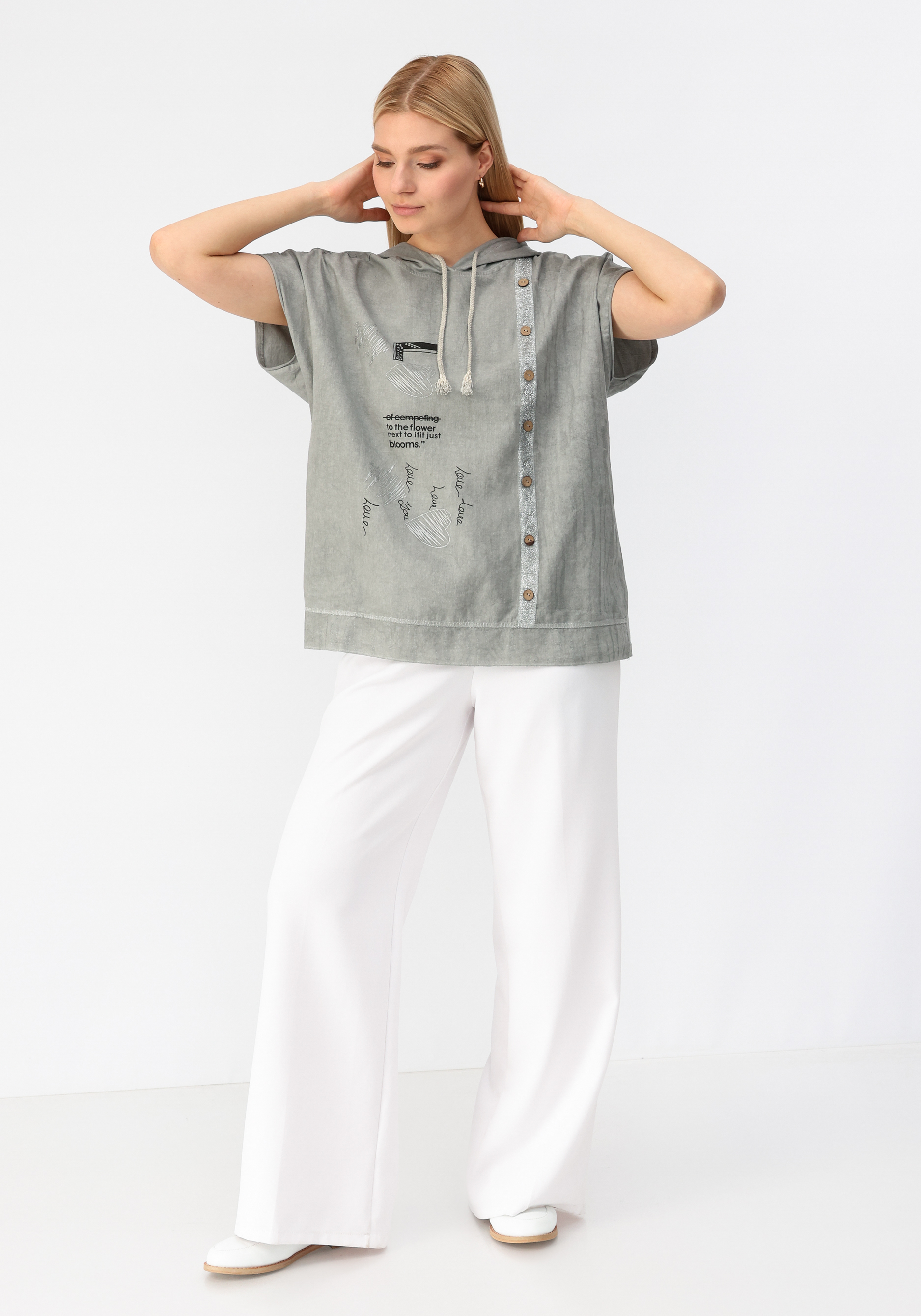 Блуза "Римма" Alina Collection, размер 60, цвет белый - фото 7
