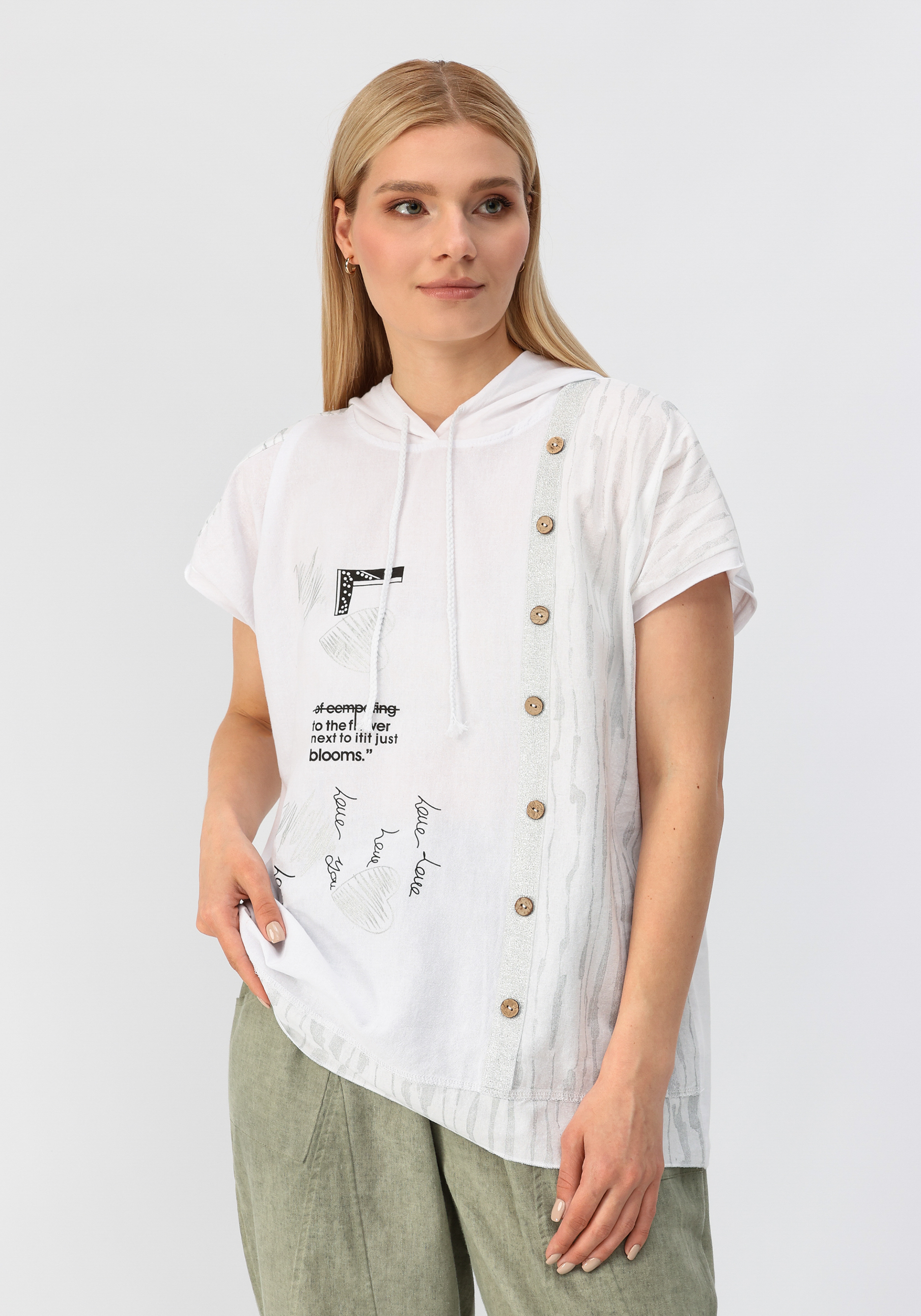 Блуза "Римма" Alina Collection, размер 60, цвет белый - фото 1