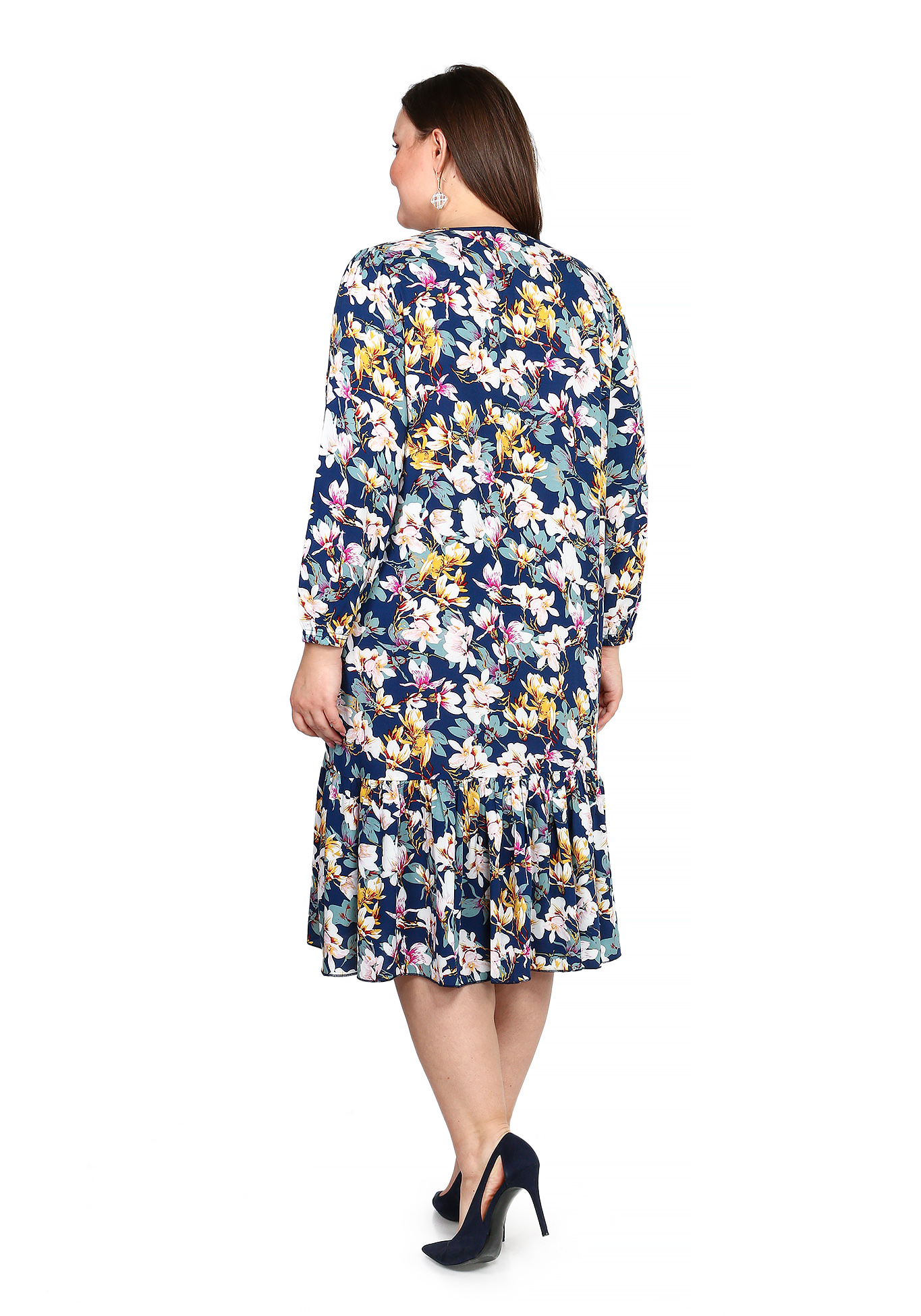 Платье "Весенний комплимент" Синель, размер 48, цвет серый - фото 7