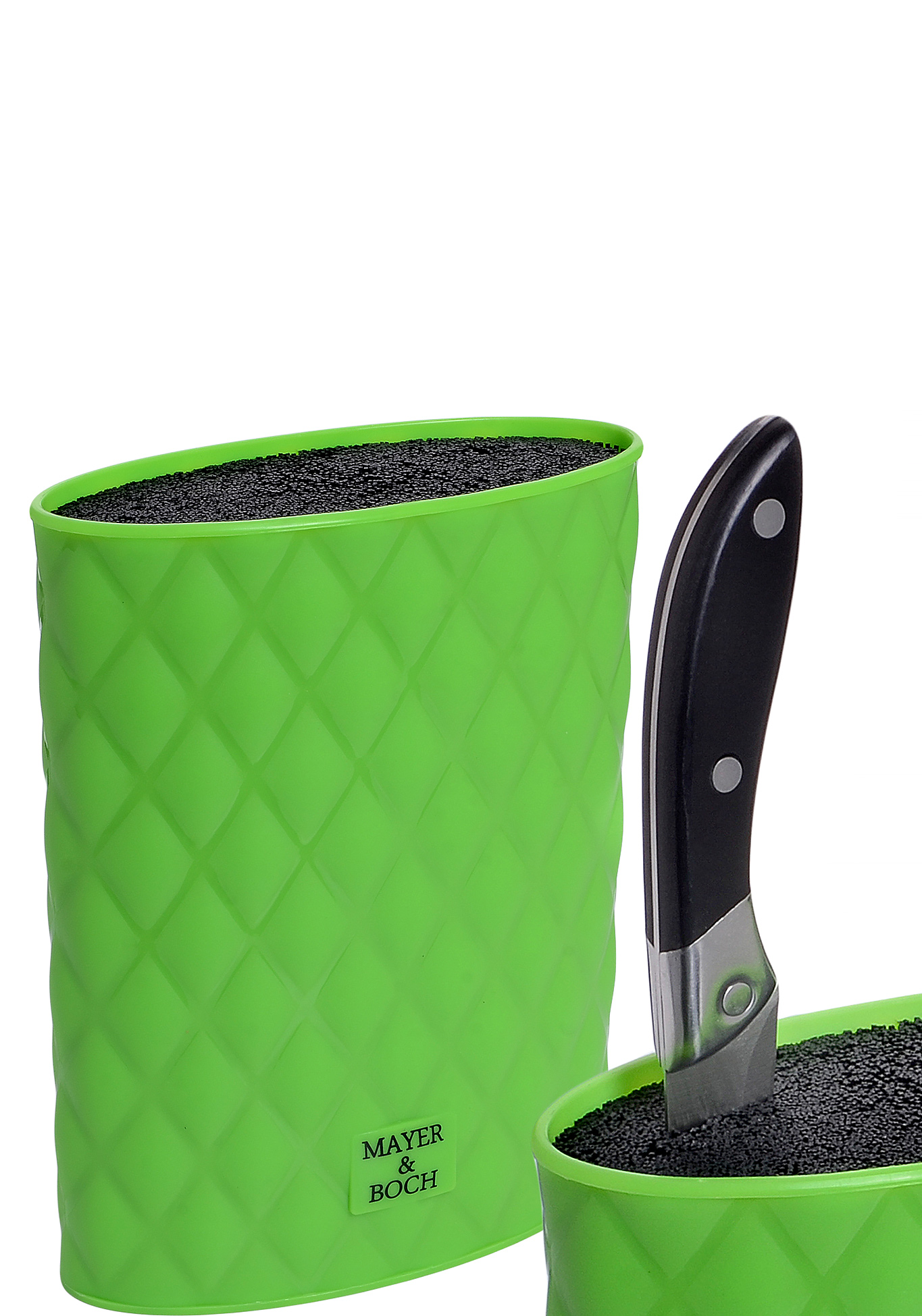 Универсальная подставка для ножей Mayer&Boch, цвет зеленый, размер 22 см - фото 3